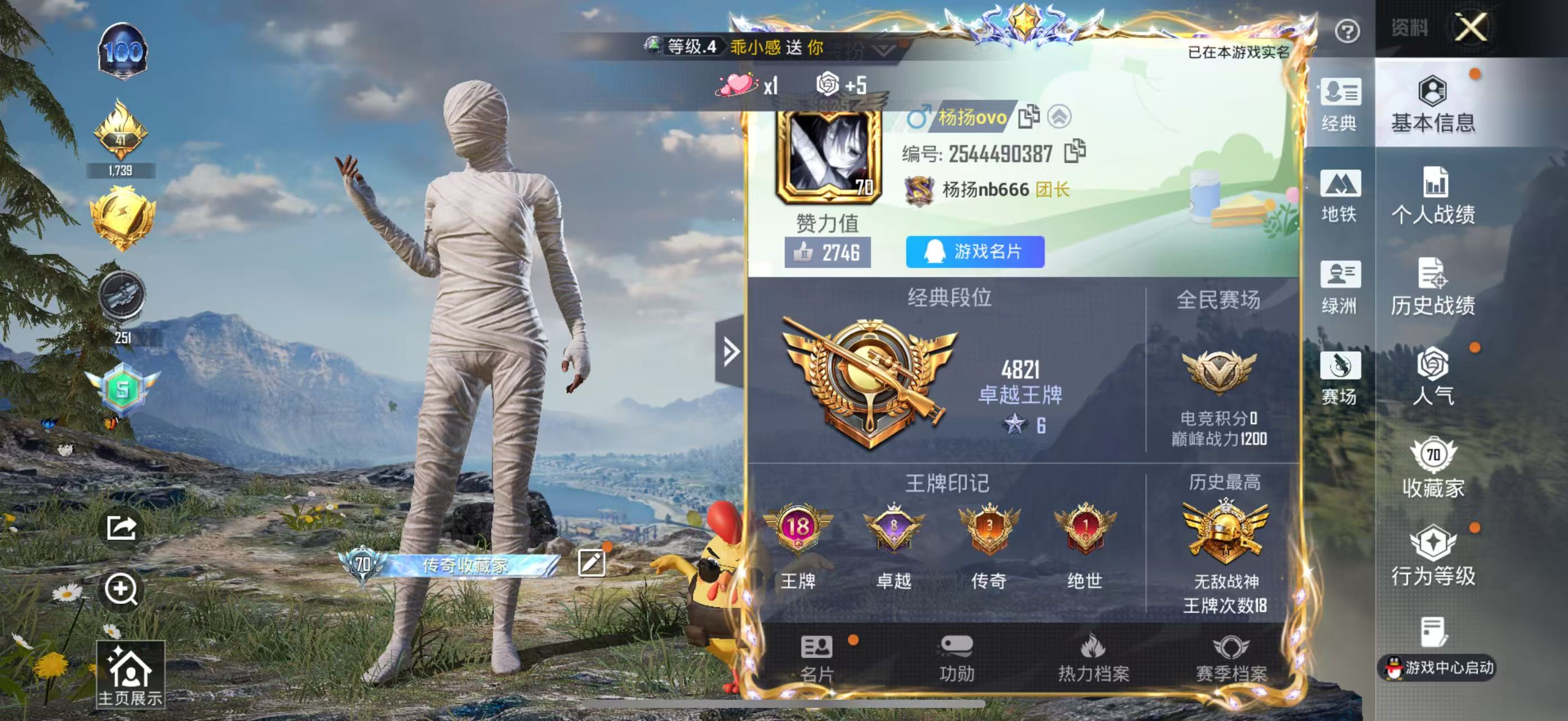 HPSJ3448456和平精英账号详情图2