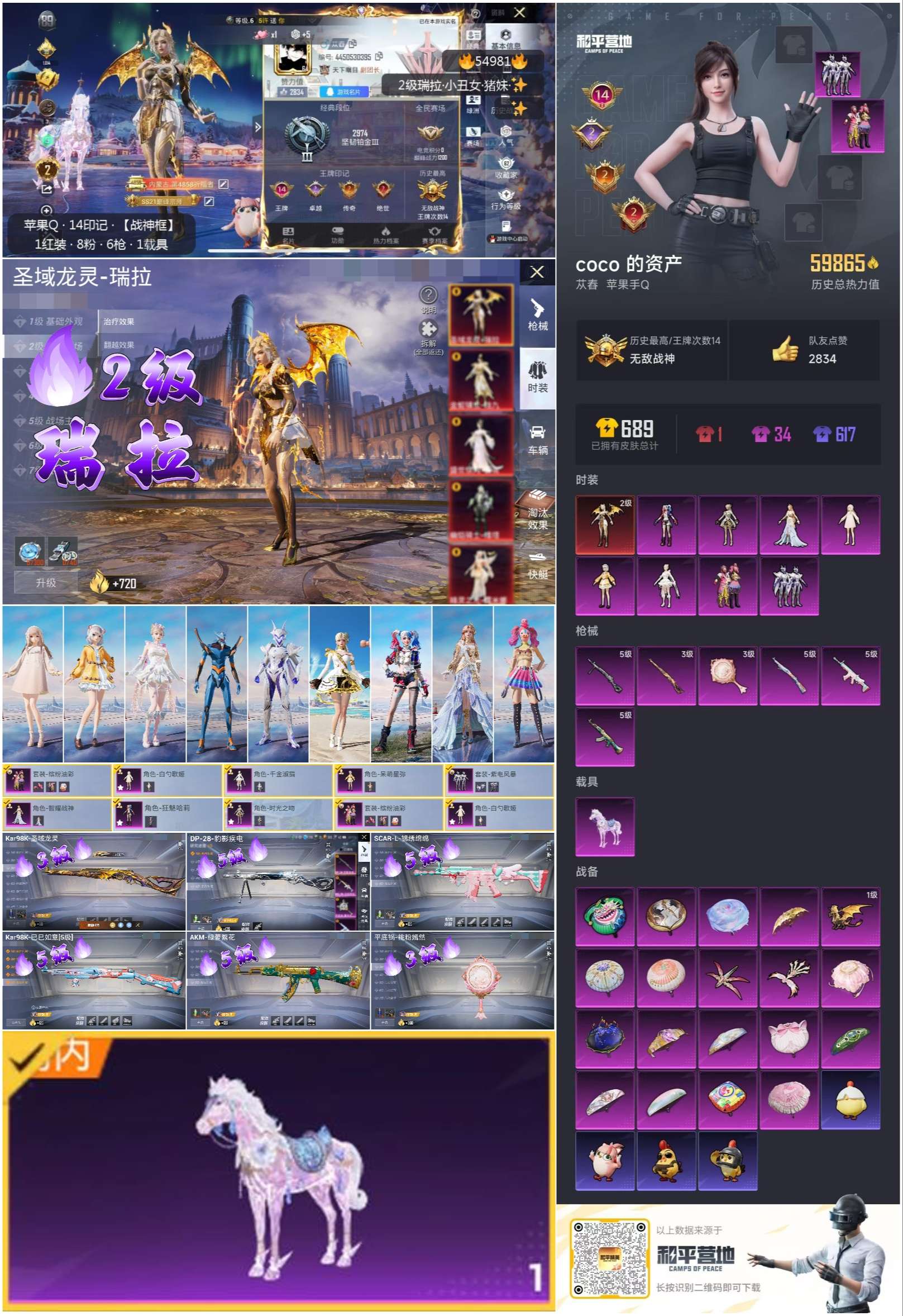 HPSJ3452608和平精英账号详情图2