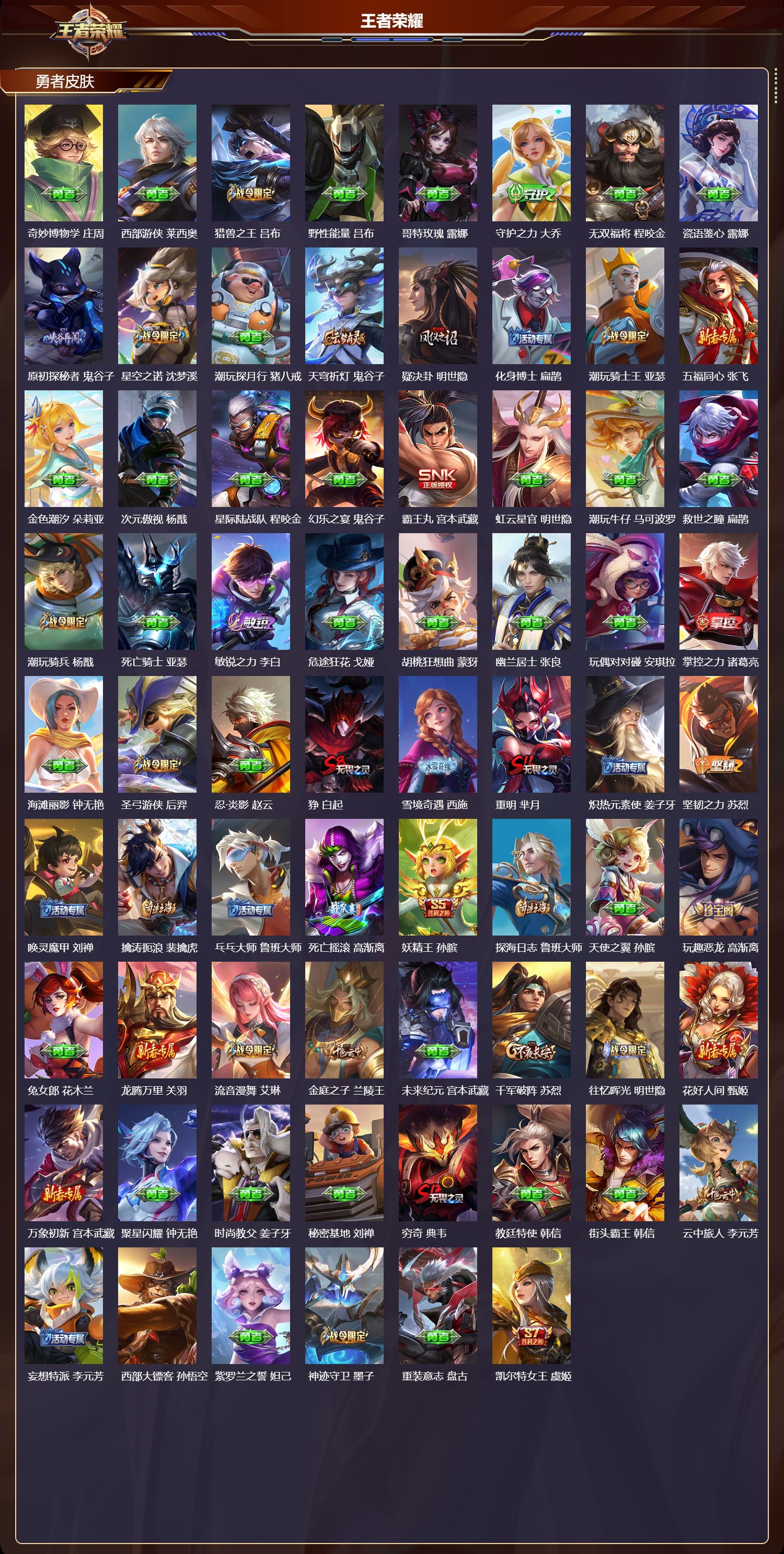 WZCMW413260王者荣耀账号详情图5 WZCMW413260王者荣耀账号详情图5