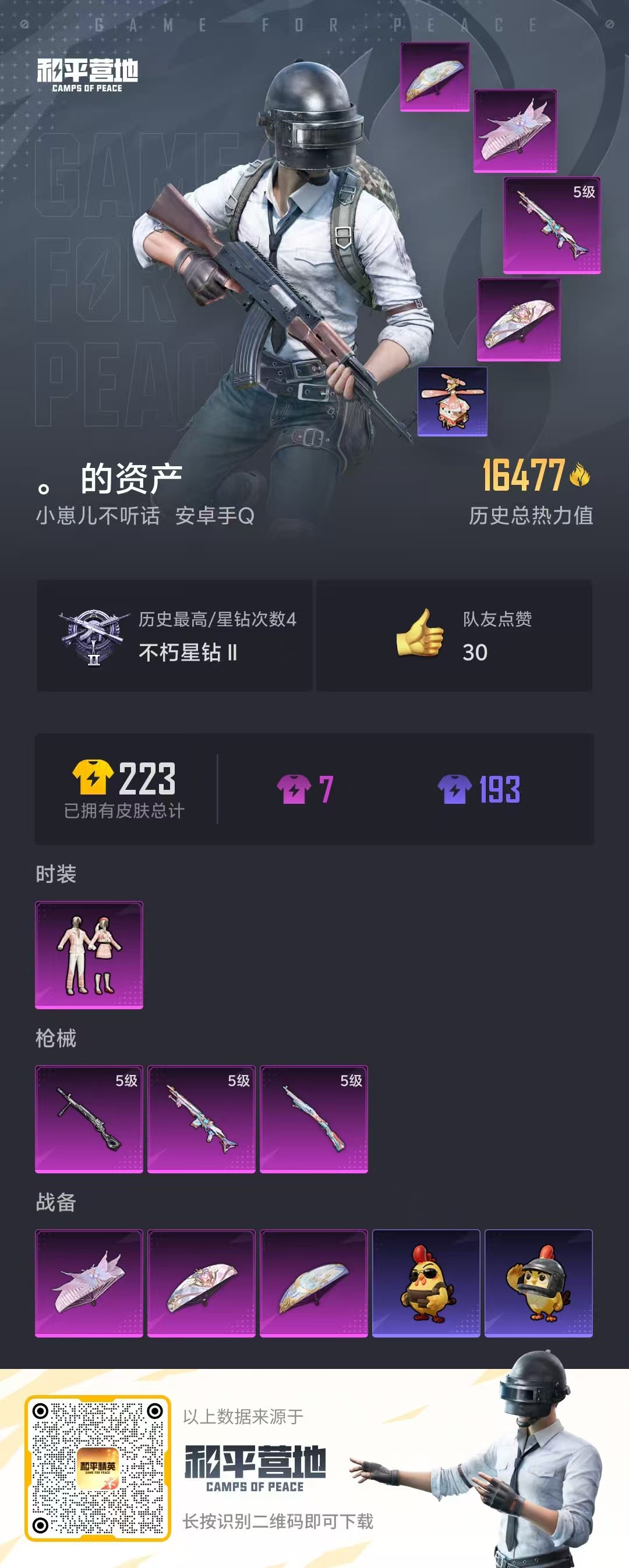 HPSJ3448448和平精英账号详情图4 HPSJ3448448和平精英账号详情图4