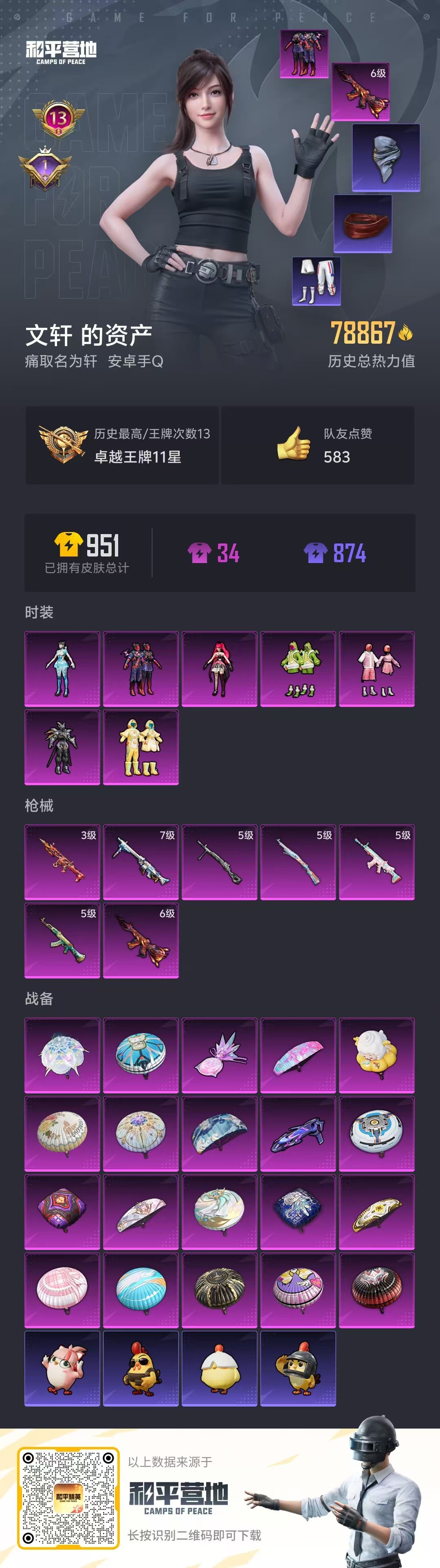 HPSJ3448454和平精英账号详情图3 HPSJ3448454和平精英账号详情图3