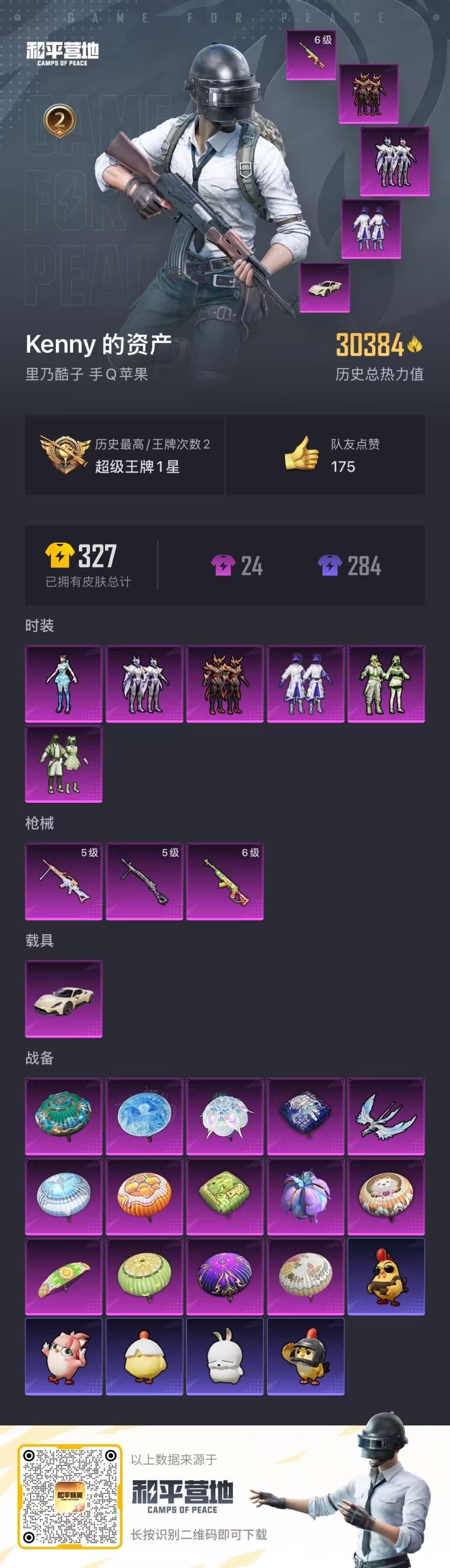 HPSJ3452532和平精英账号详情图2