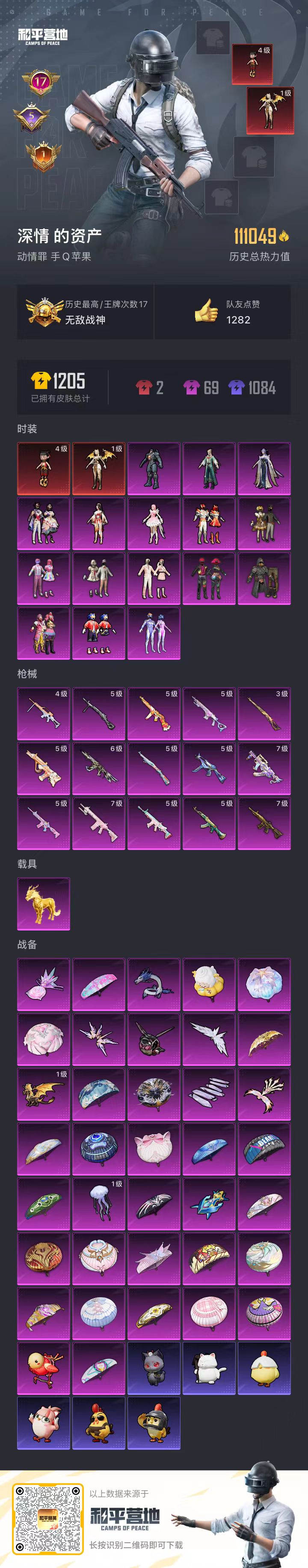 HPSJ3452595和平精英账号详情图4