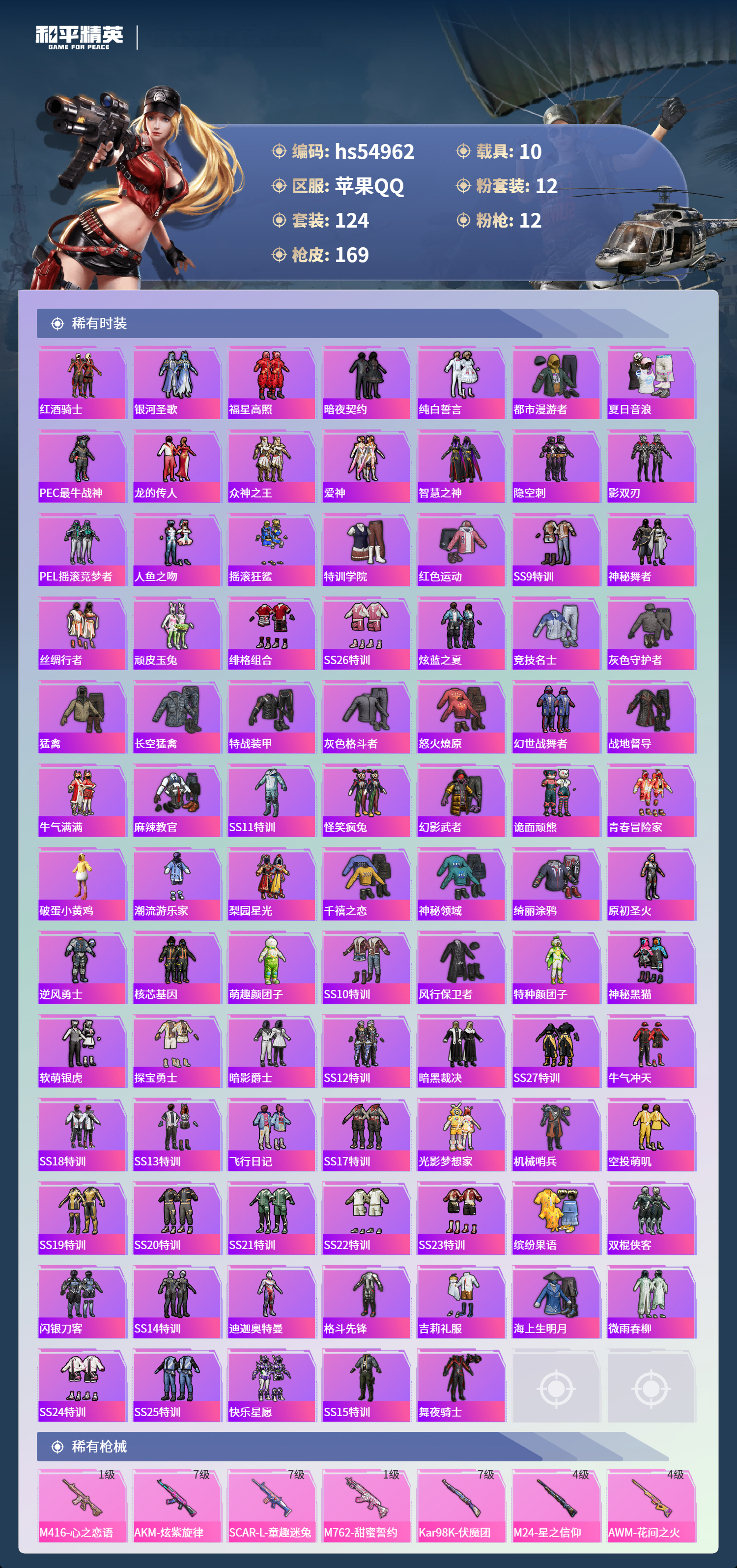 HPSJ3452558和平精英账号详情图6