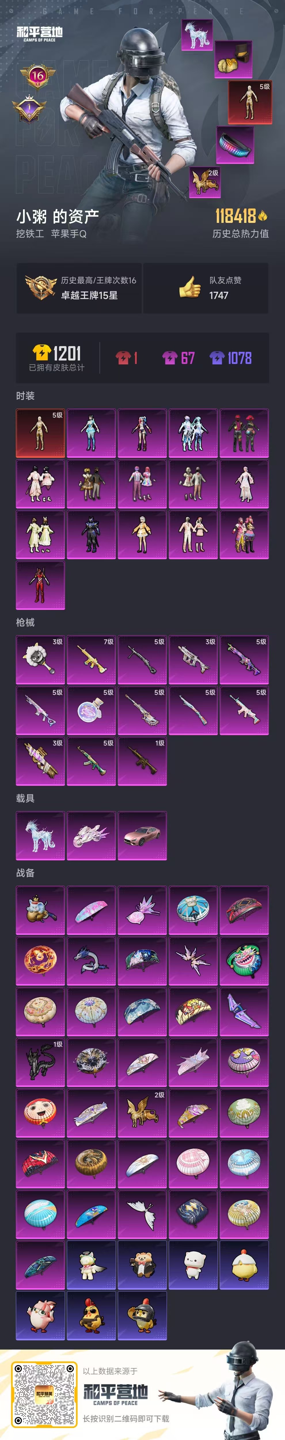 HPSJ3452596和平精英账号详情图2 HPSJ3452596和平精英账号详情图2