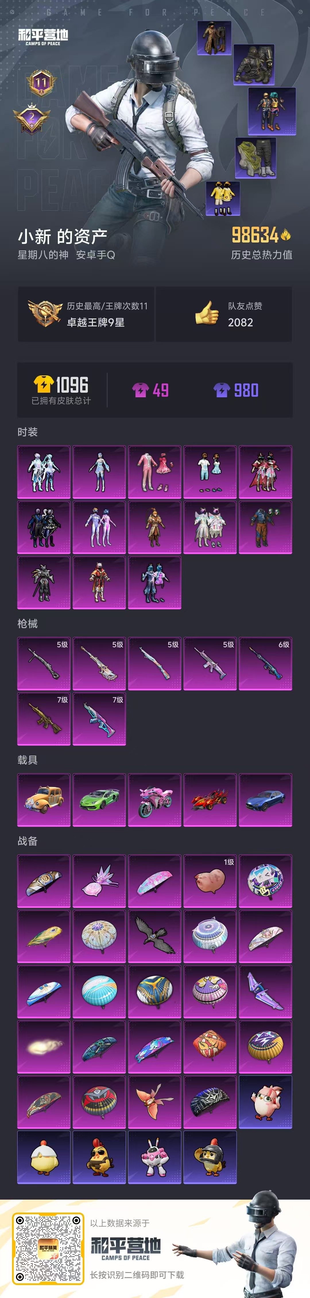 HPSJ3452563和平精英账号详情图4 HPSJ3452563和平精英账号详情图4