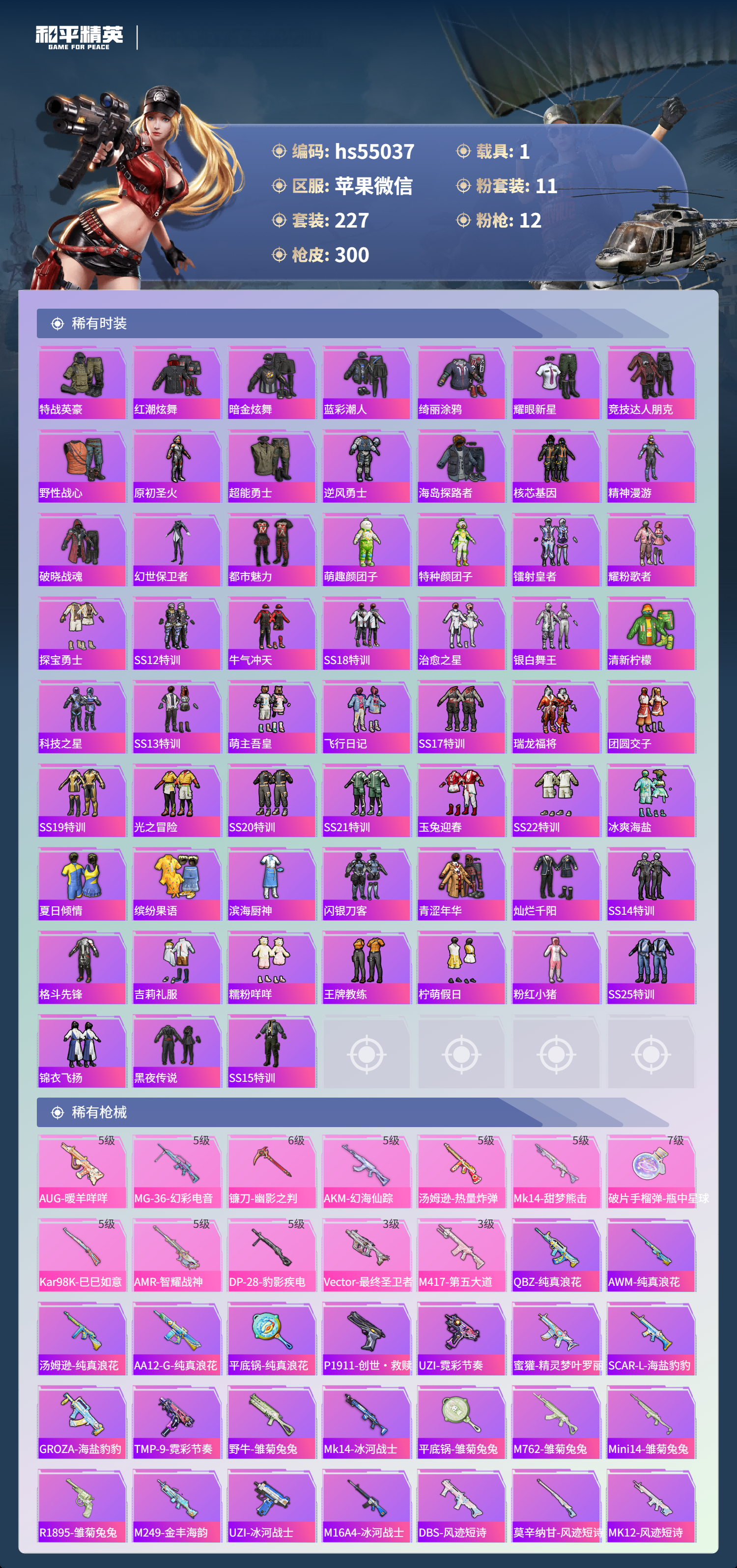 HPSJ3448445和平精英账号详情图7