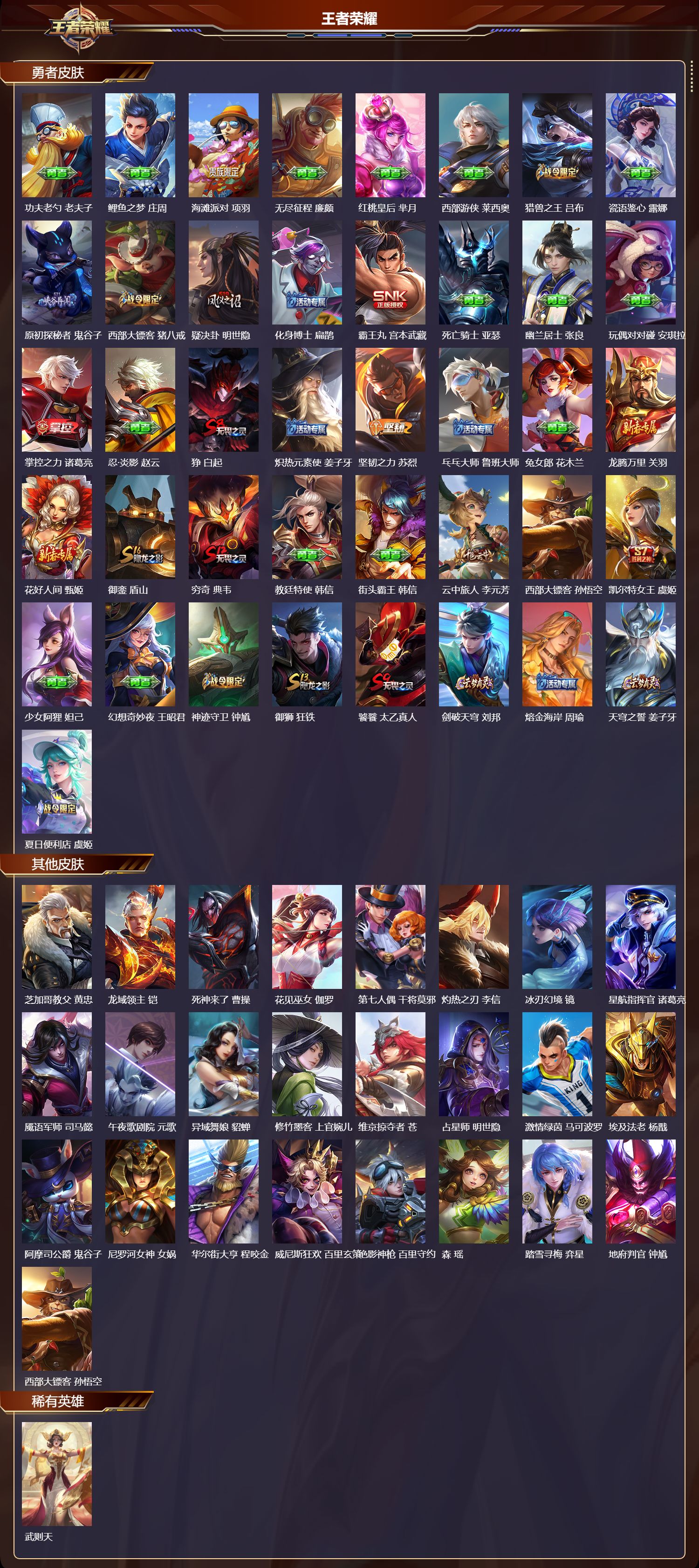 WZQM3474978王者荣耀账号详情图4