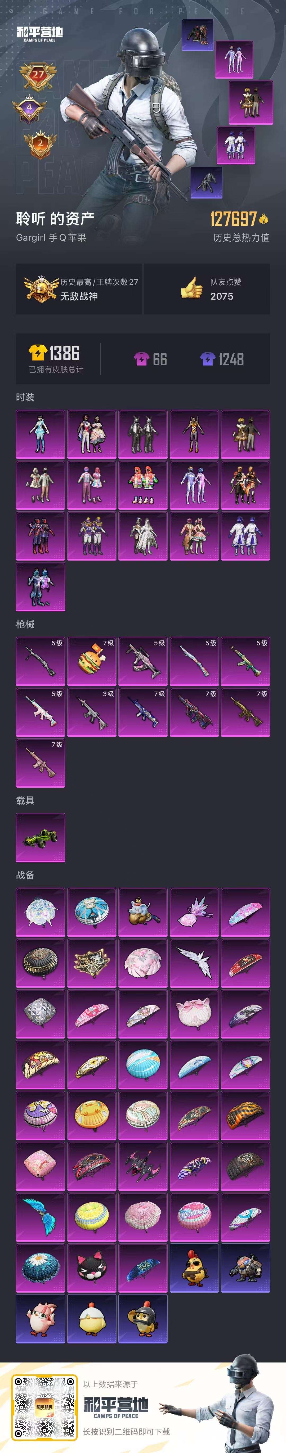 HPSJ3453697和平精英账号详情图2