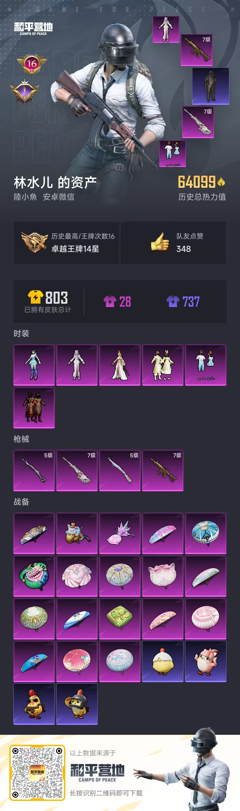 HPSJ3450273和平精英账号详情图4 HPSJ3450273和平精英账号详情图4