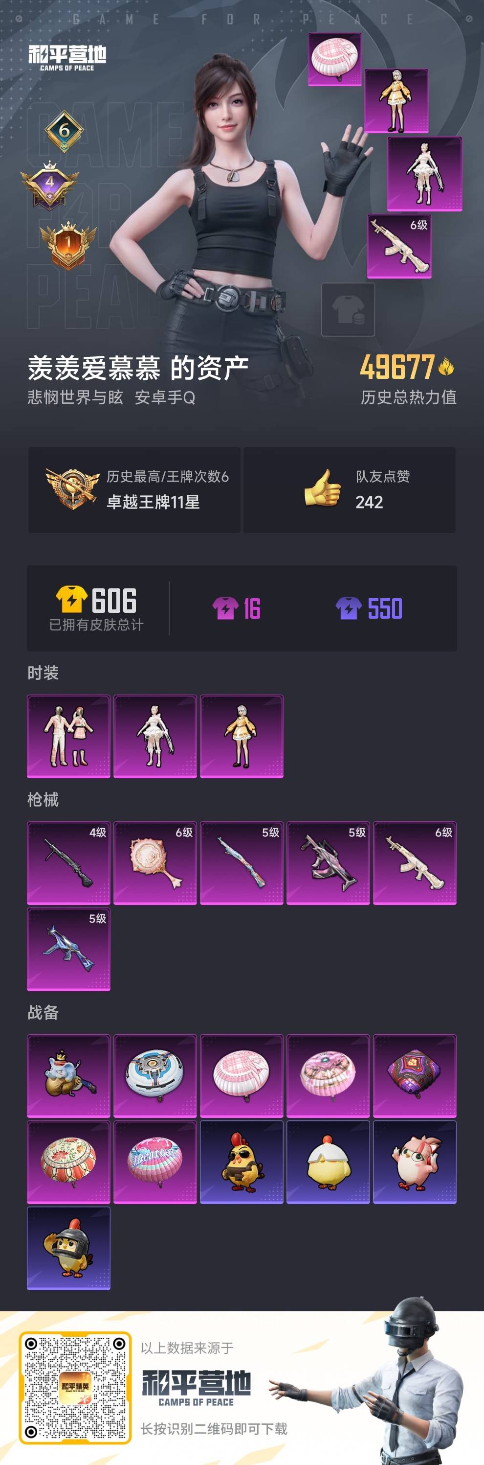 HPSJ3453656和平精英账号详情图4