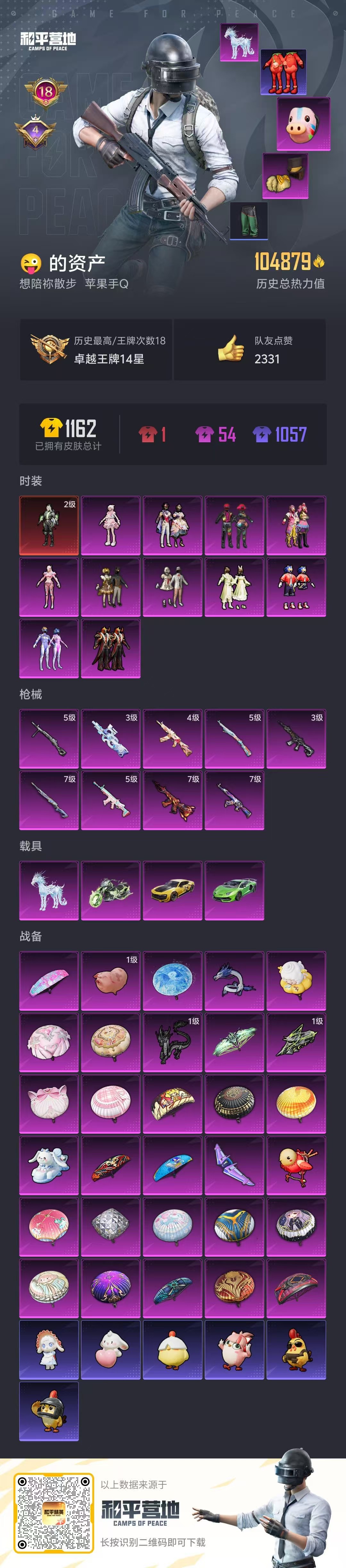 HPSJ3453704和平精英账号详情图4