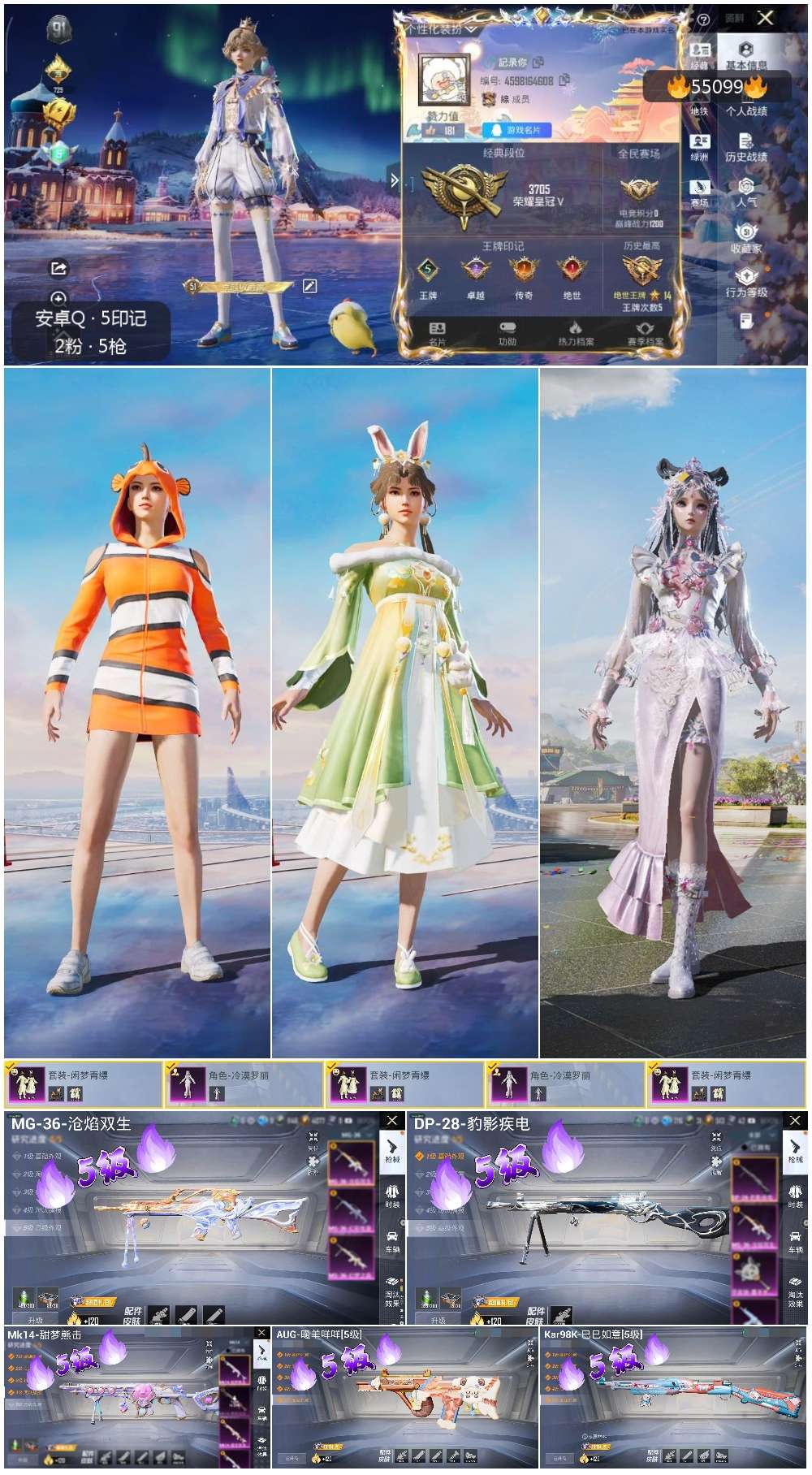 HPSJ3453705和平精英账号详情图2