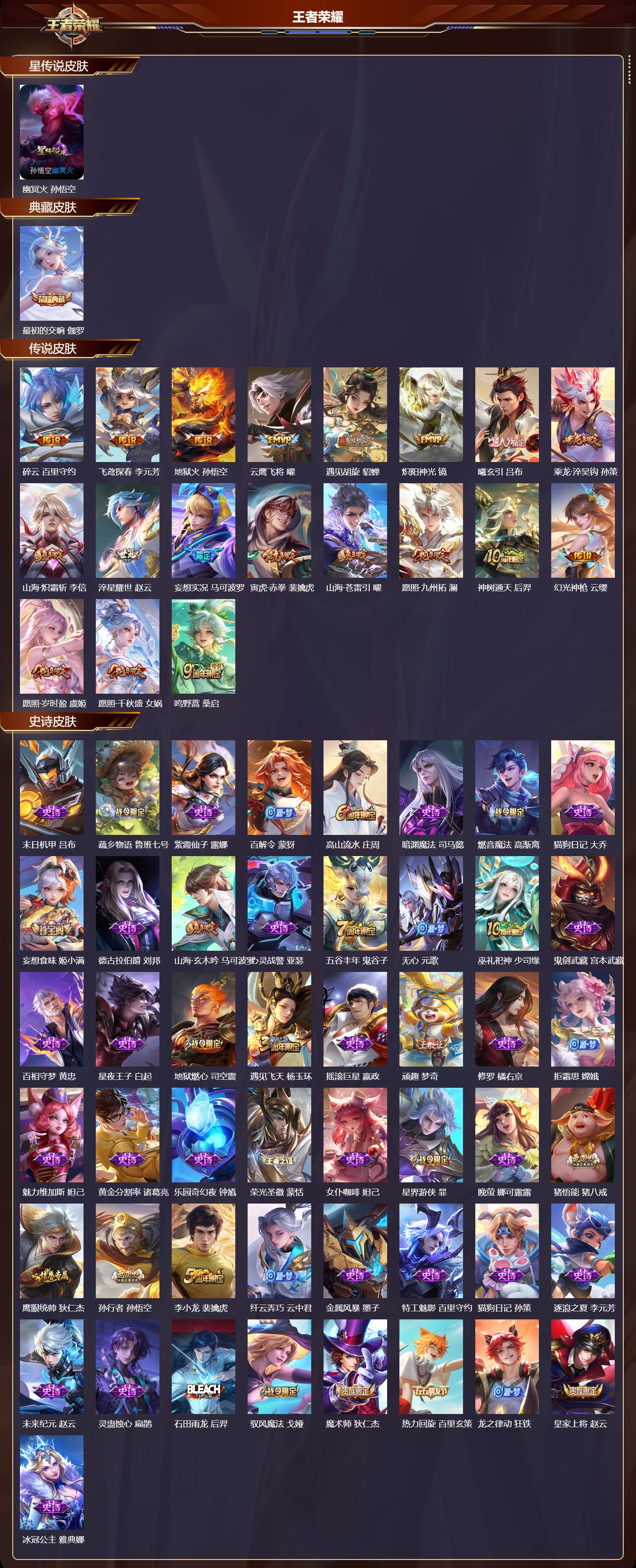 WZQM3475015王者荣耀账号详情图3