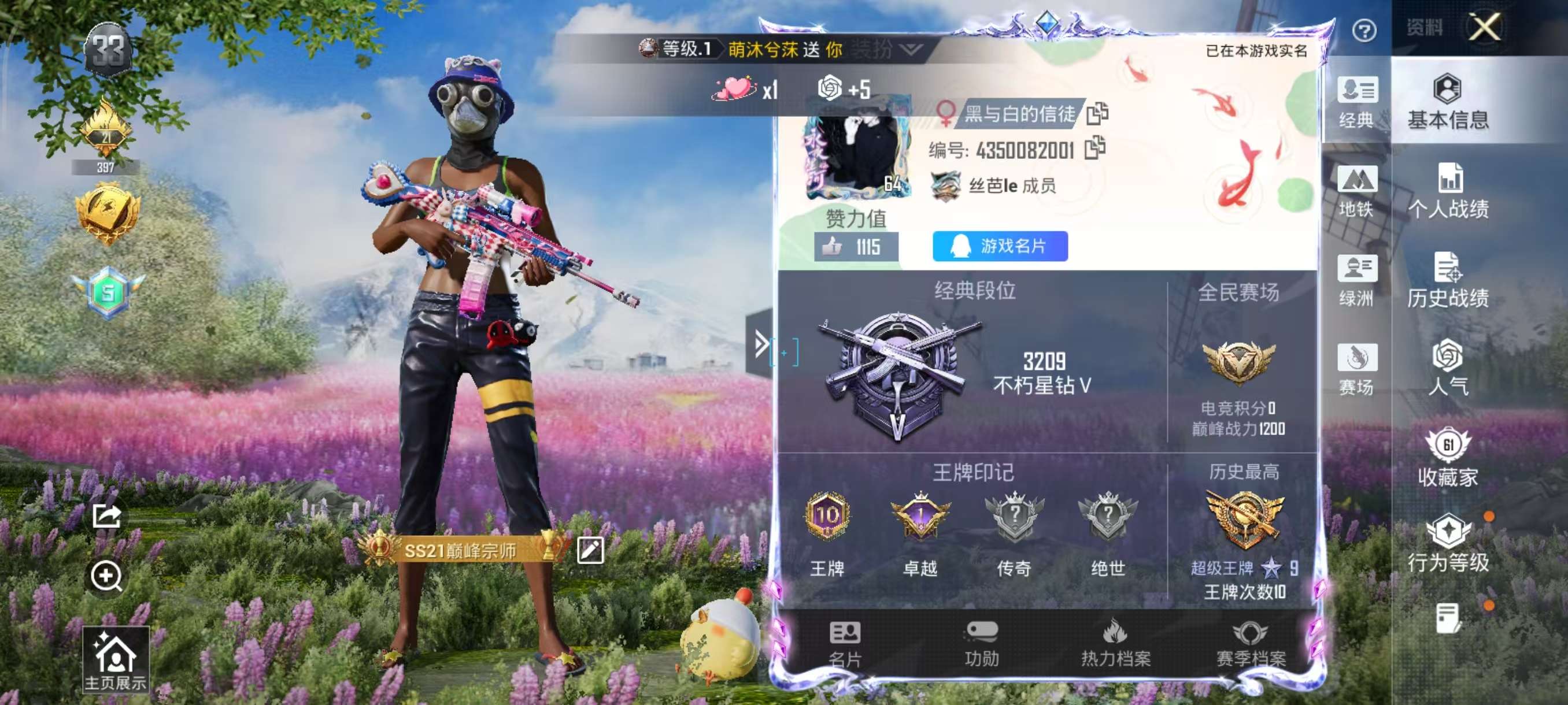 HPSJ3453688和平精英账号详情图2