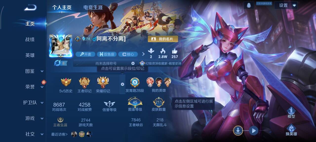 WZCMW416005王者荣耀账号详情图2