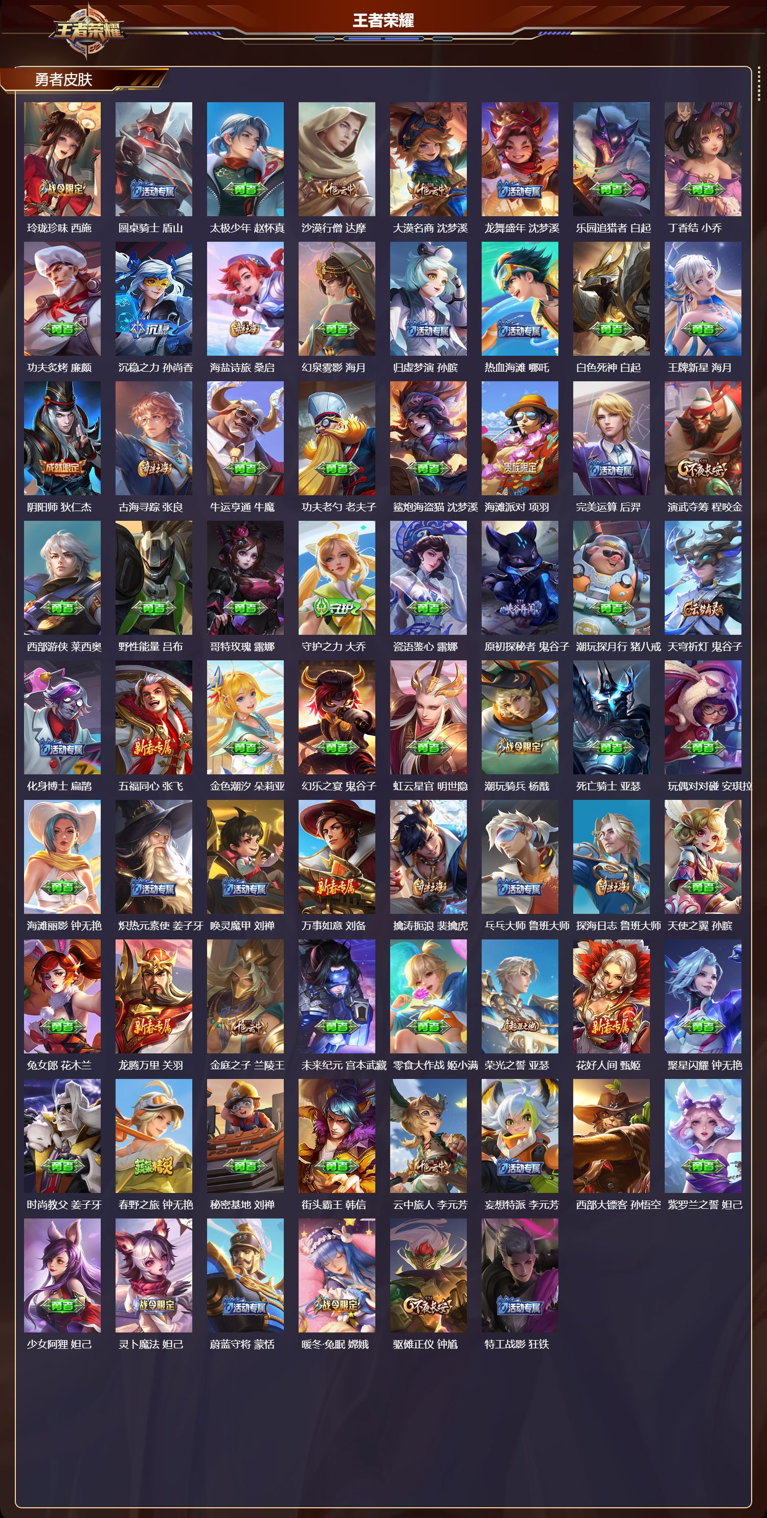 WZMK3475011王者荣耀账号详情图3