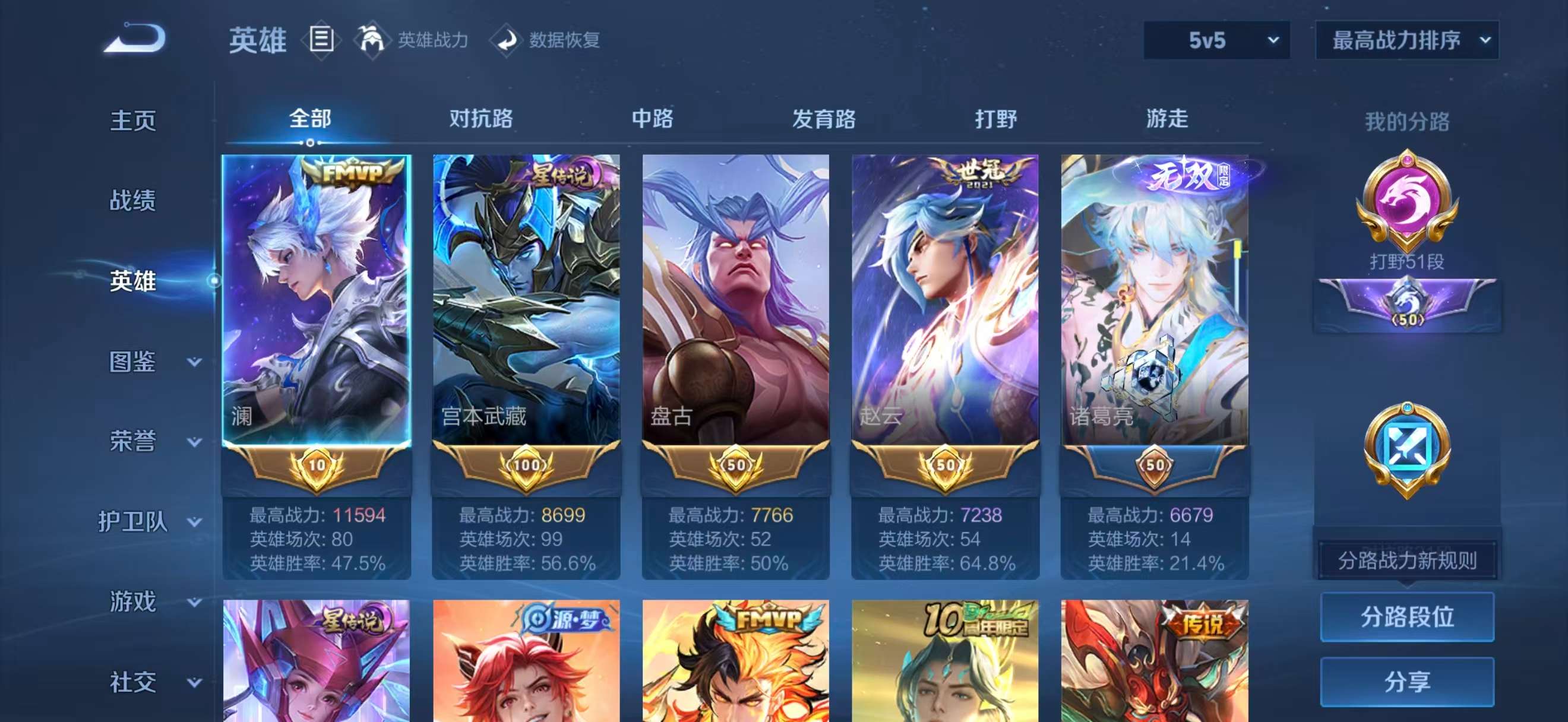 WZCMW3474490王者荣耀账号详情图2