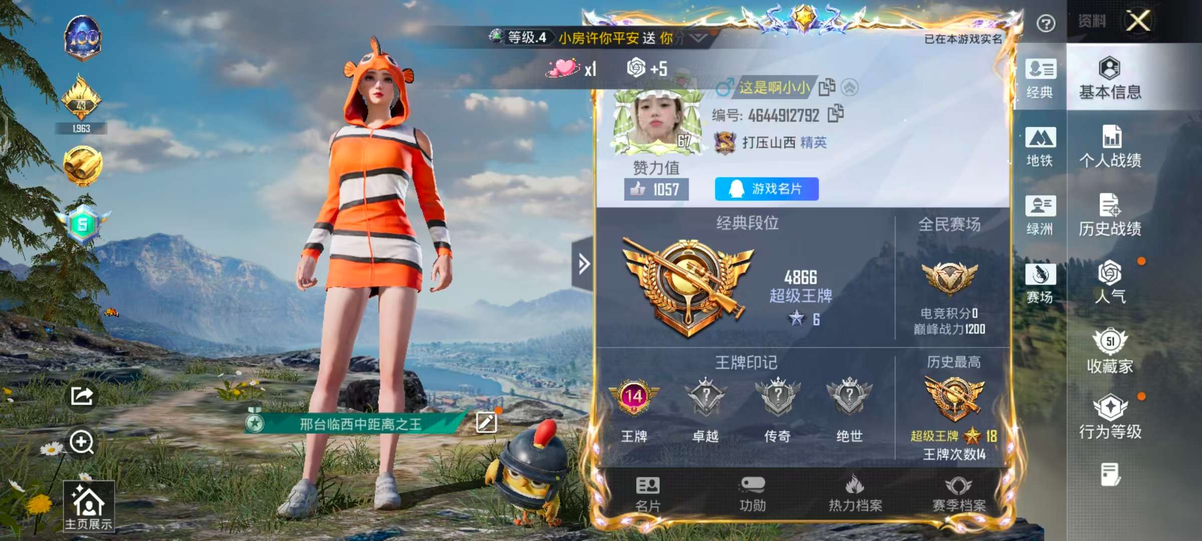 HPSJ3453662和平精英账号详情图4 HPSJ3453662和平精英账号详情图4