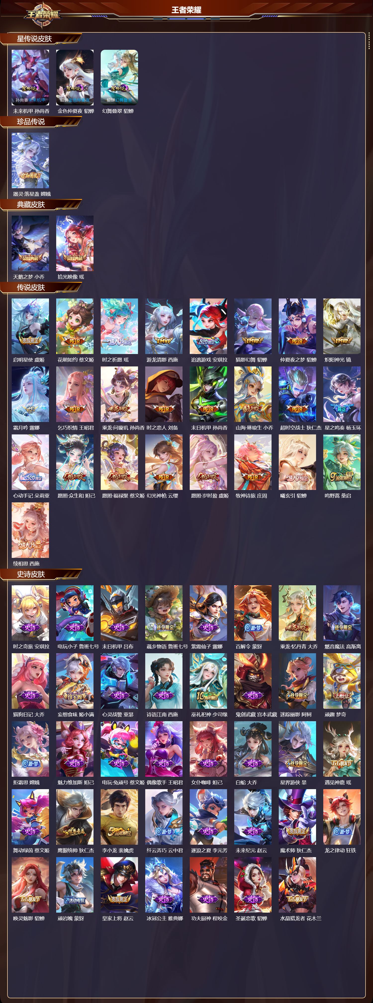 WZQM3474983王者荣耀账号详情图3