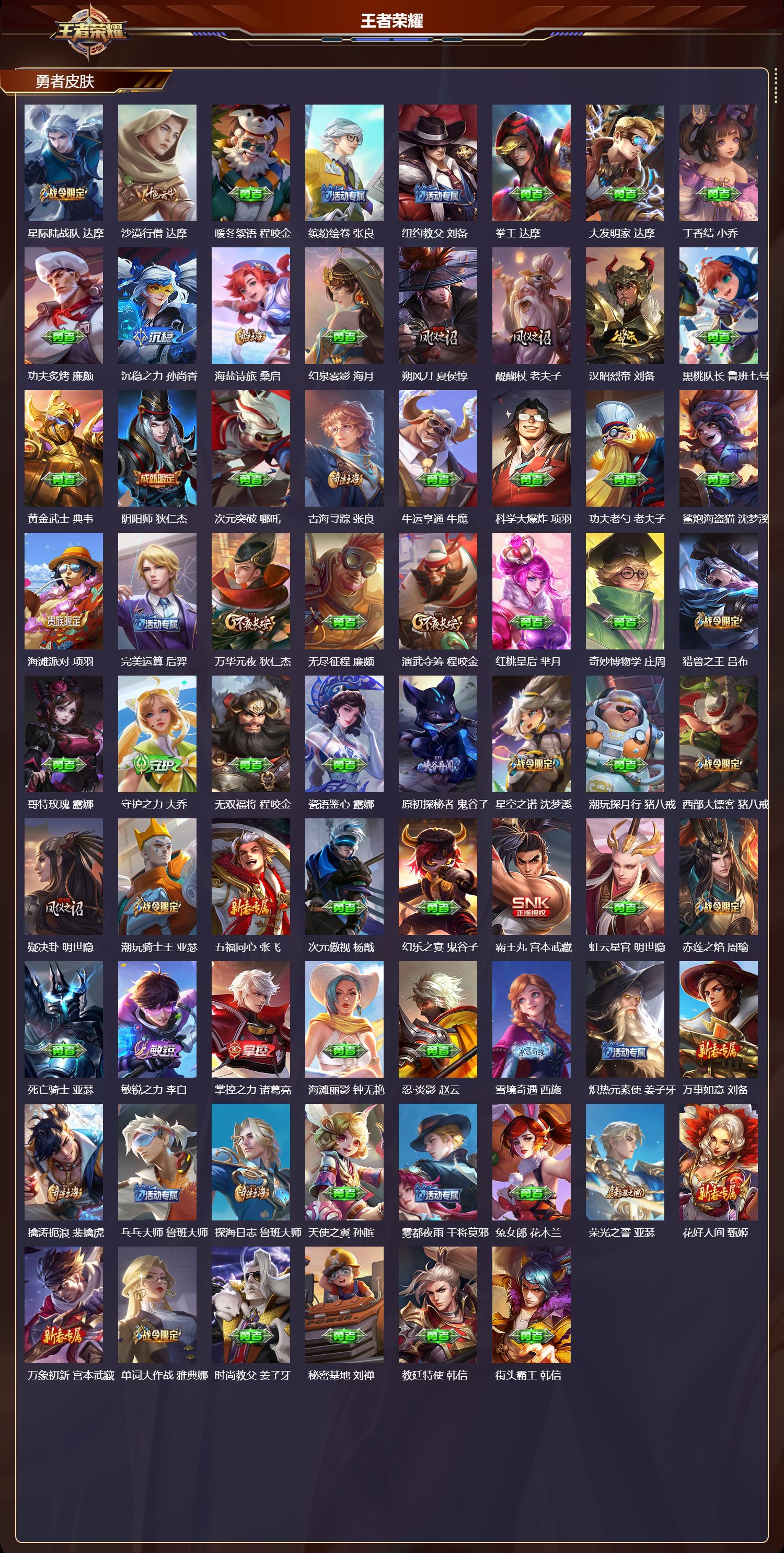 WZQM3474980王者荣耀账号详情图4