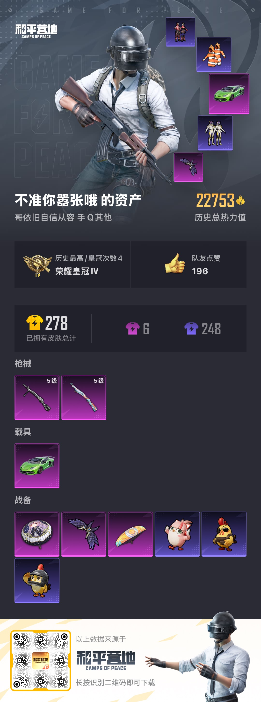 HPSJ3453738和平精英账号详情图3 HPSJ3453738和平精英账号详情图3