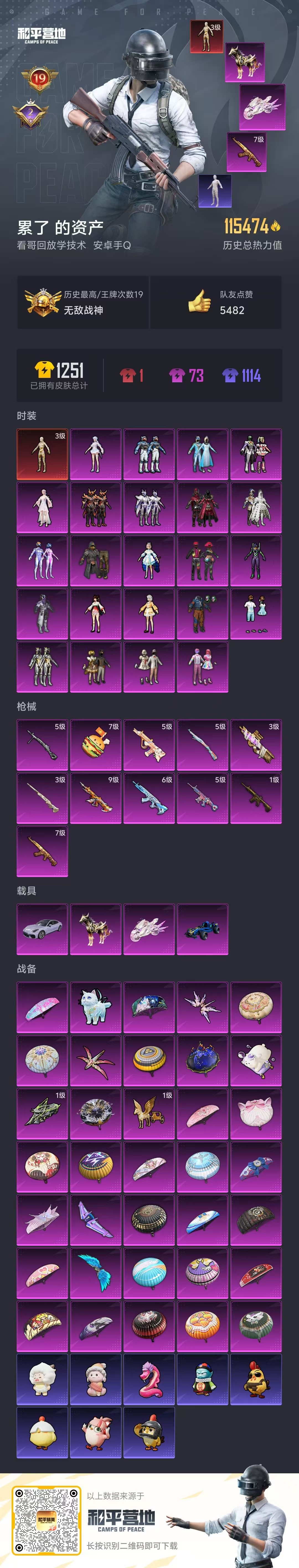 HPSJ3453681和平精英账号详情图2