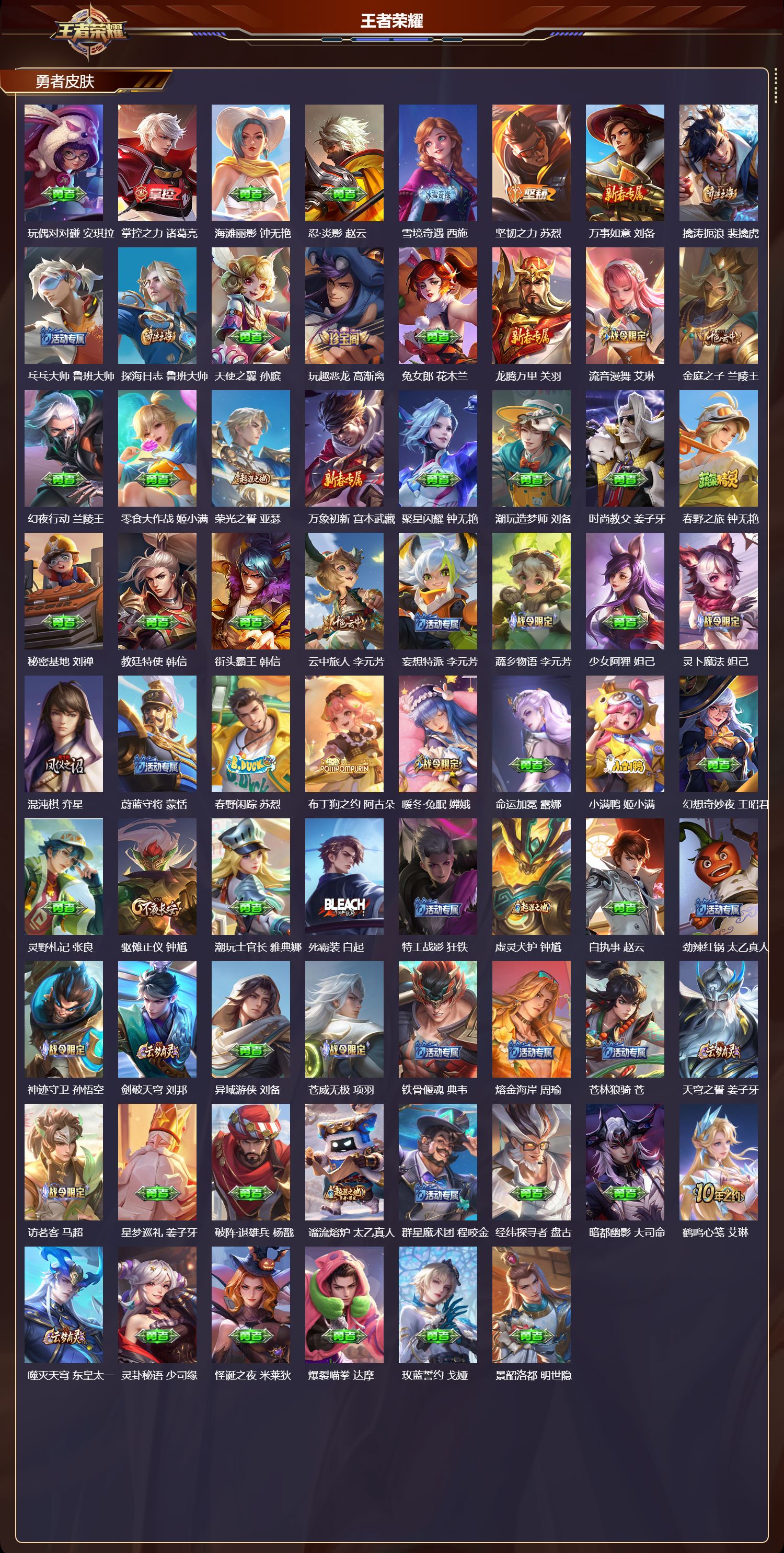 WZMK3474995王者荣耀账号详情图4