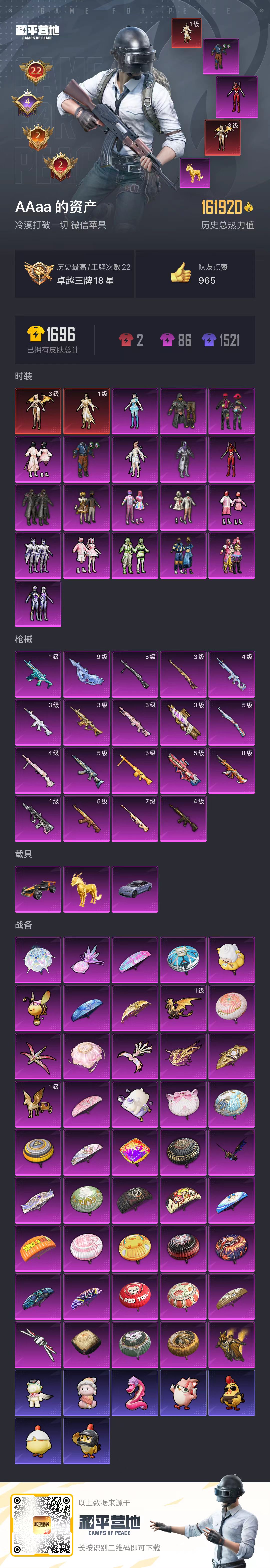 HPCMW3451414和平精英账号详情图2 HPCMW3451414和平精英账号详情图2