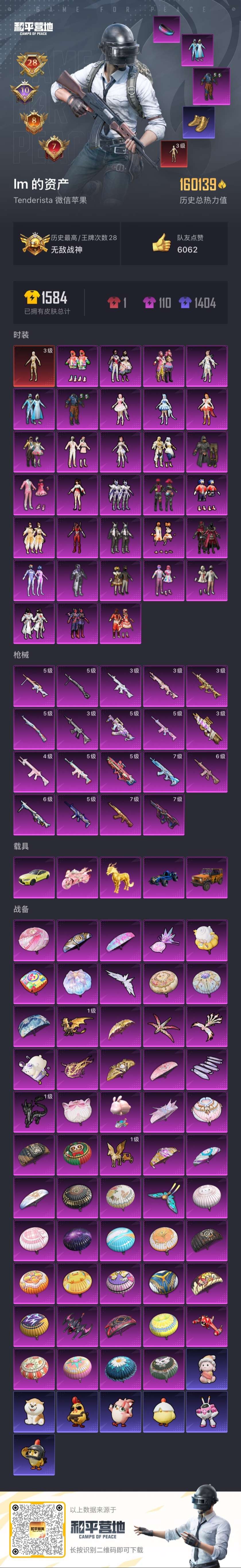 HPSJ3450382和平精英账号详情图4