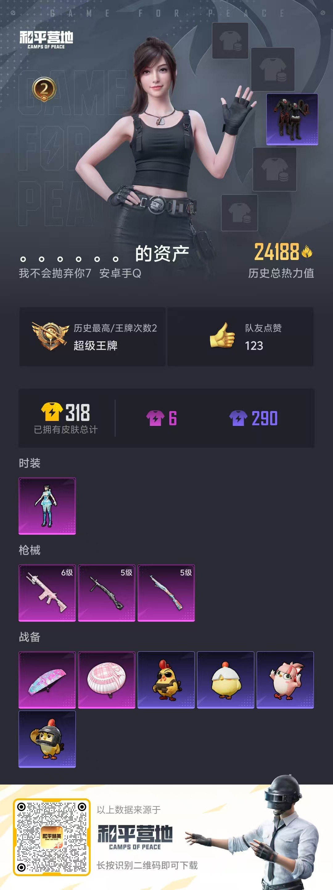 HPSJ3450449和平精英账号详情图4