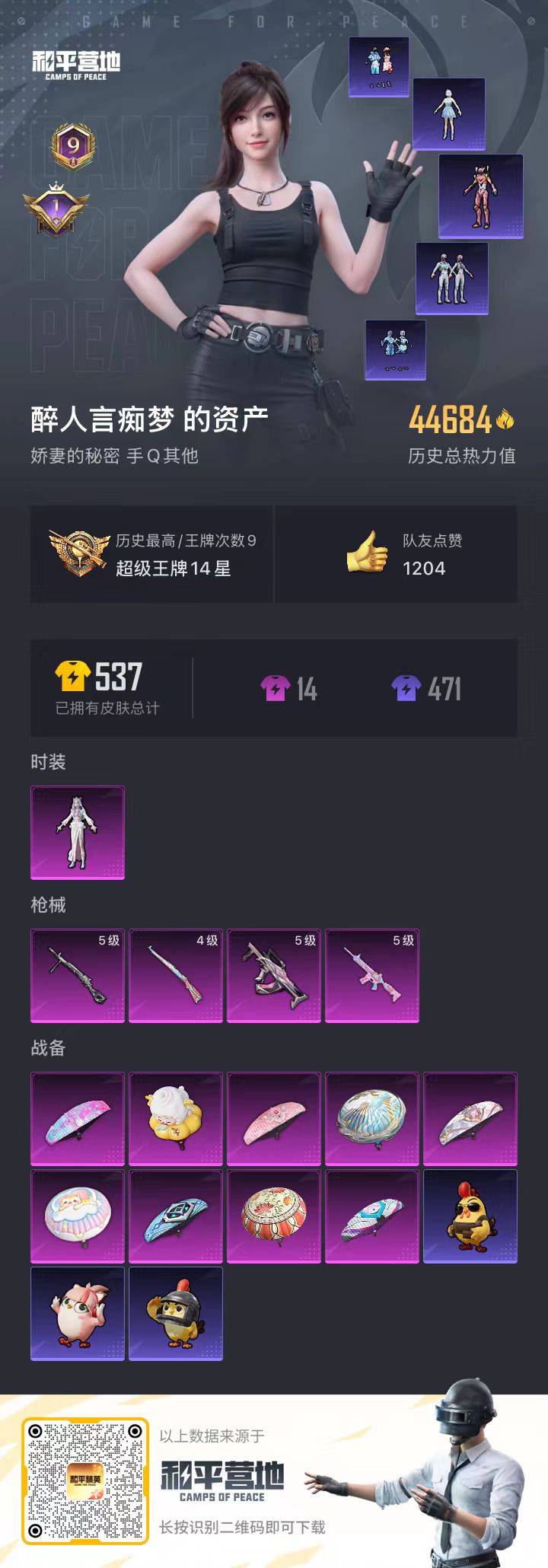 HPSJ3453647和平精英账号详情图3 HPSJ3453647和平精英账号详情图3