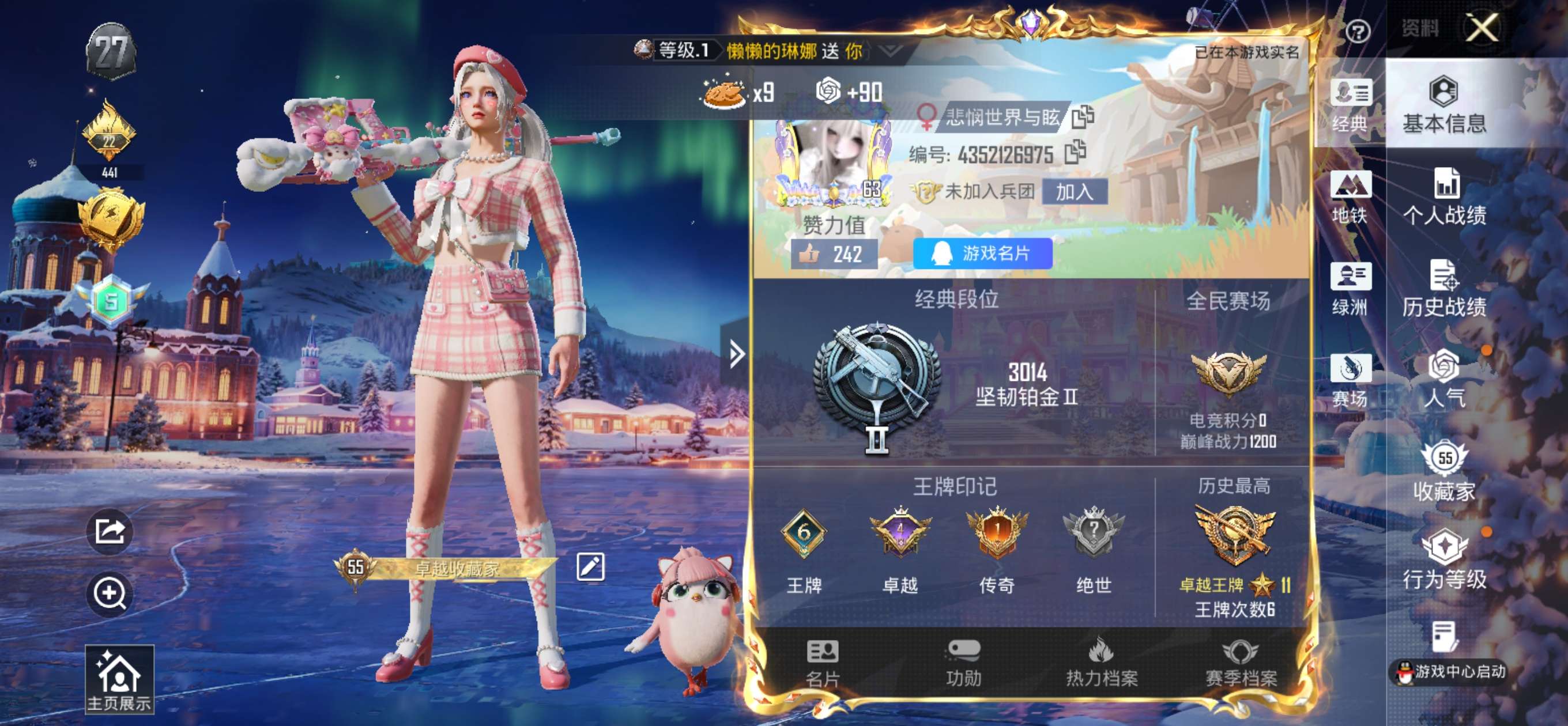 HPSJ3453656和平精英账号详情图2