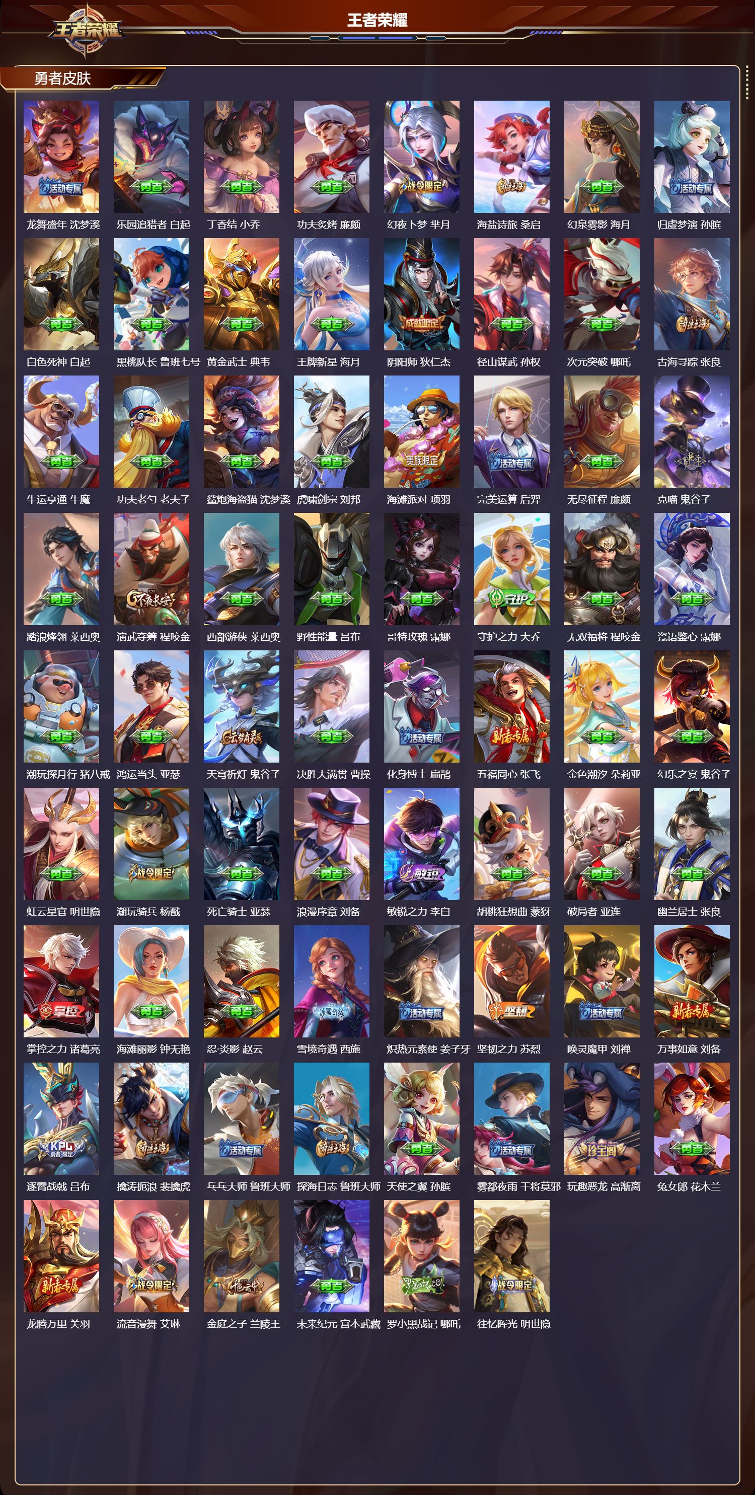 WZQM3474984王者荣耀账号详情图5