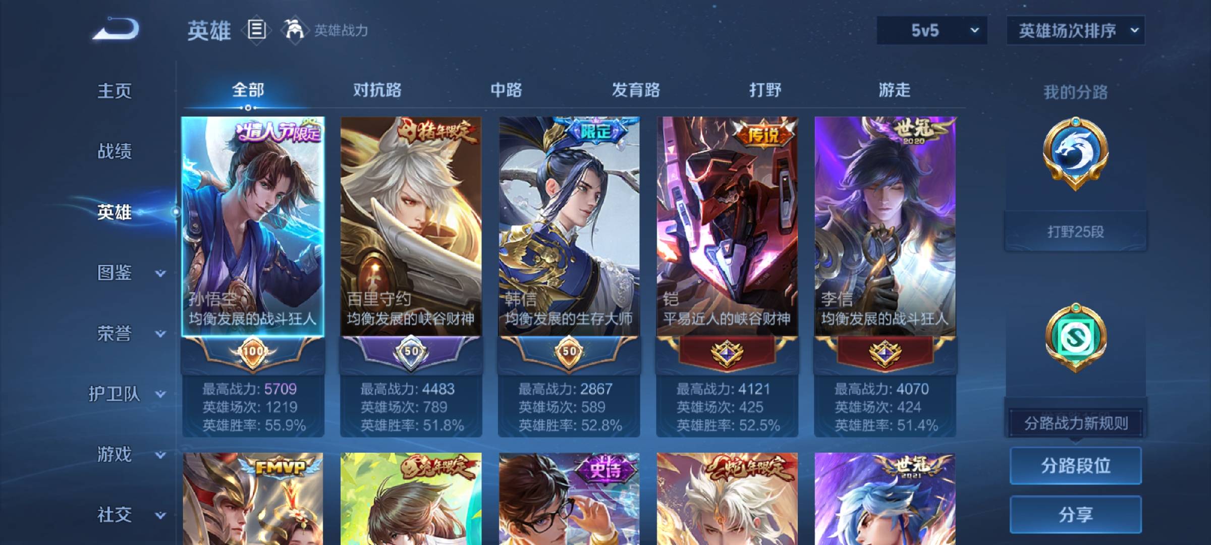 WZCMW416010王者荣耀账号详情图3