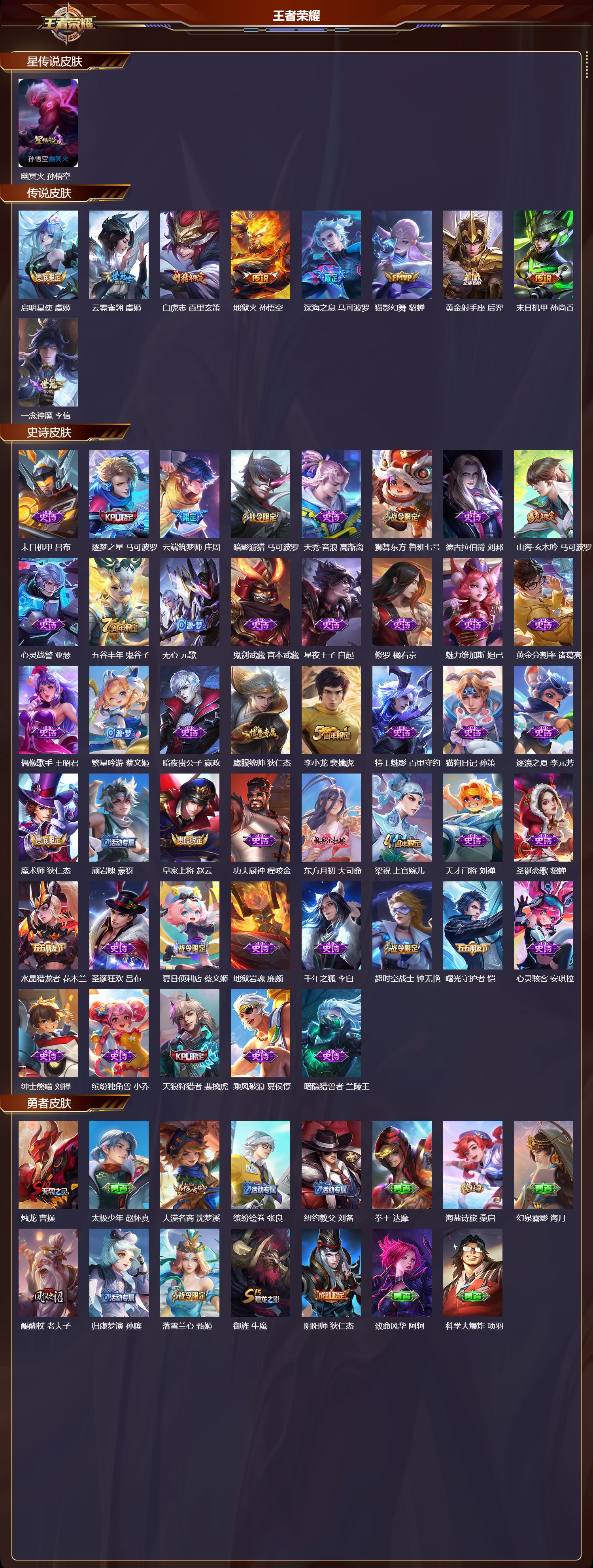 WZQM3474978王者荣耀账号详情图3