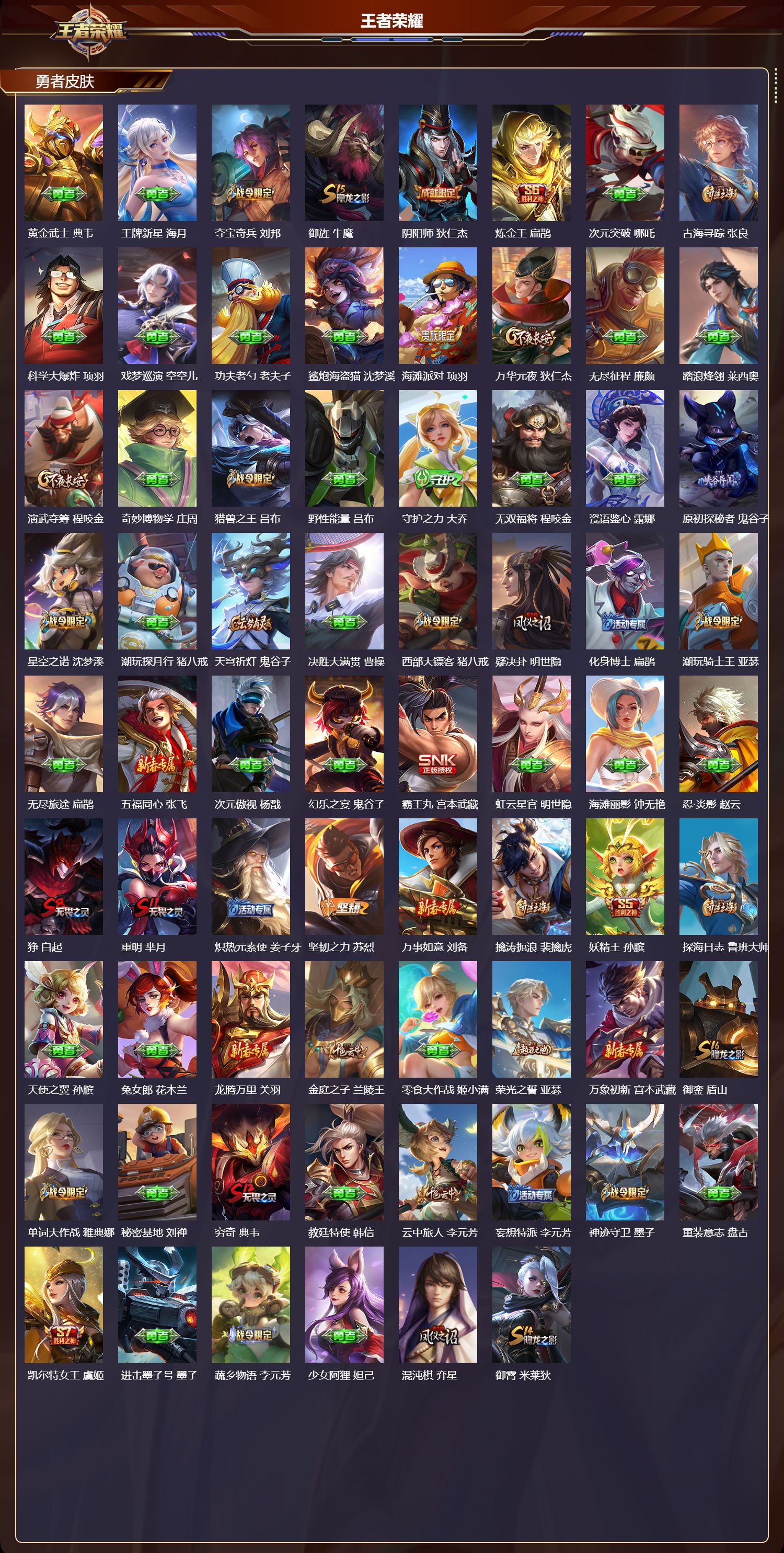 WZQM3475001王者荣耀账号详情图5