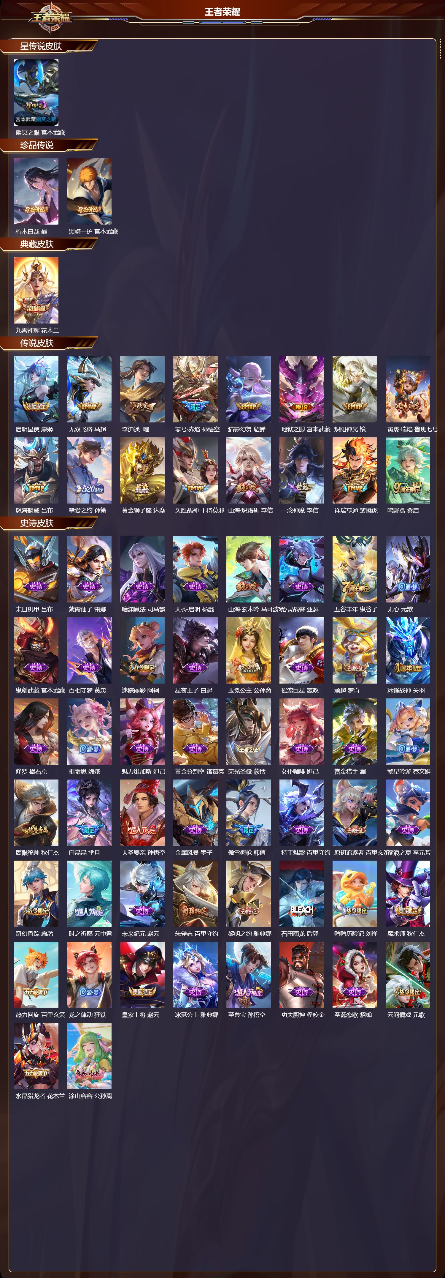 WZMK3474989王者荣耀账号详情图2 WZMK3474989王者荣耀账号详情图2