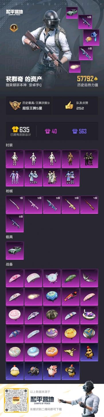 HPSJ3453671和平精英账号详情图4