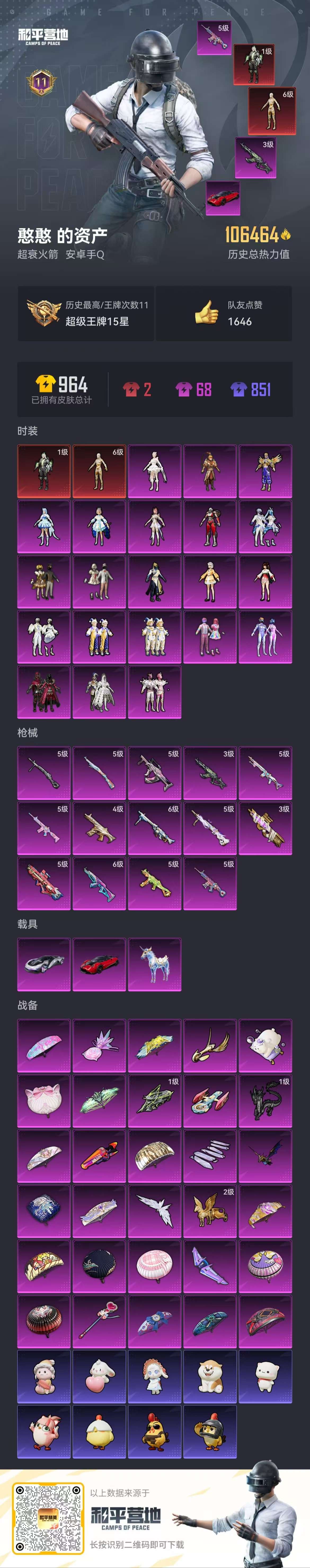 HPSJ3454920和平精英账号详情图3