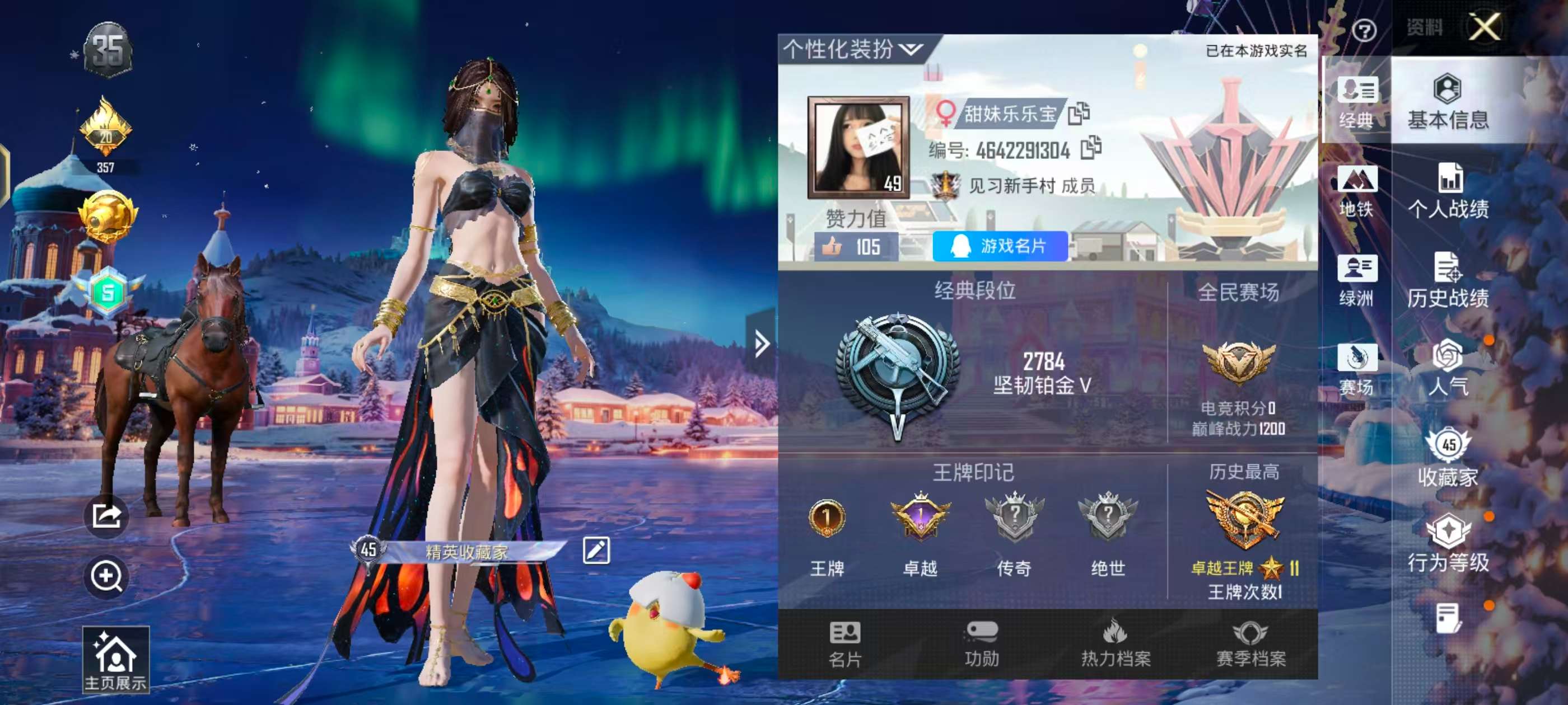 HPSJ3454870和平精英账号详情图4