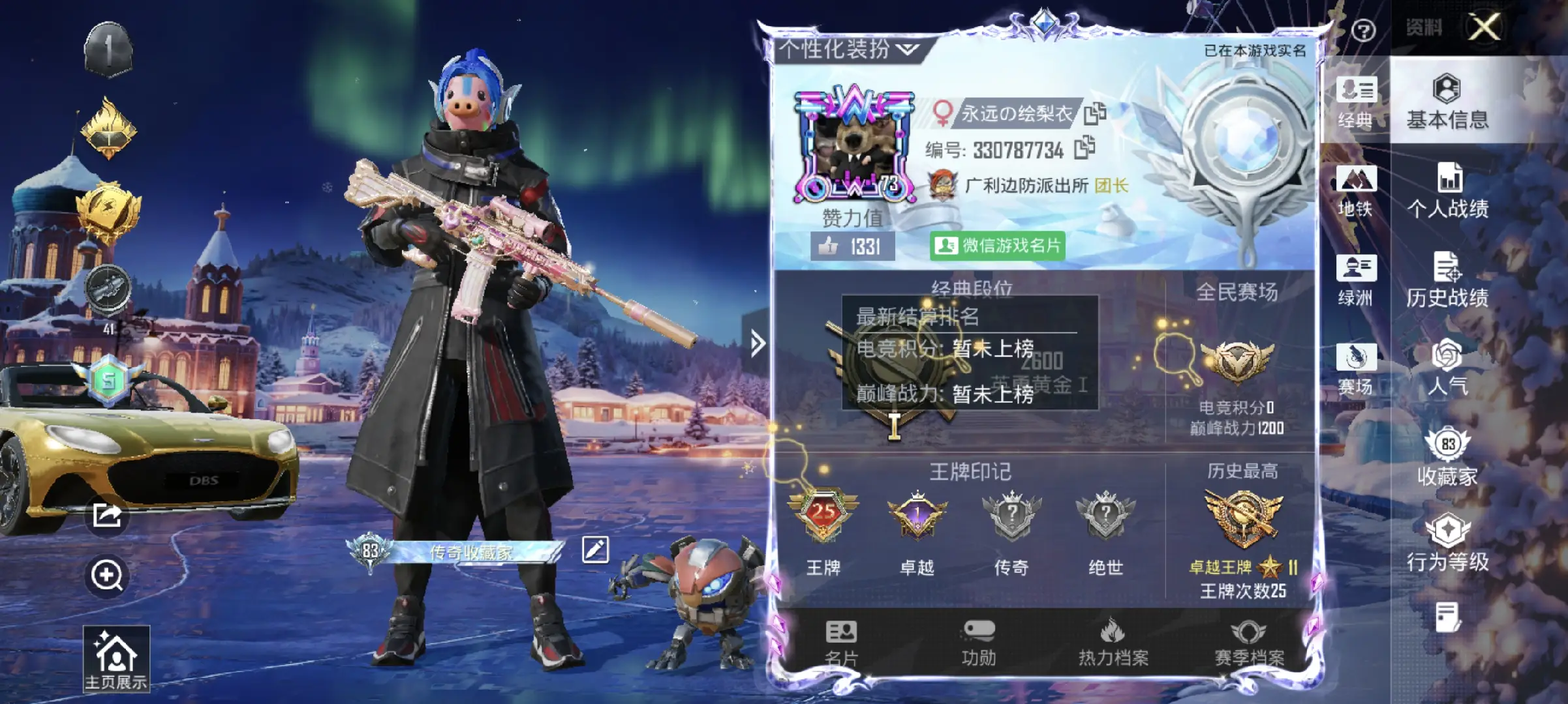 HPSJ3452064和平精英账号详情图2