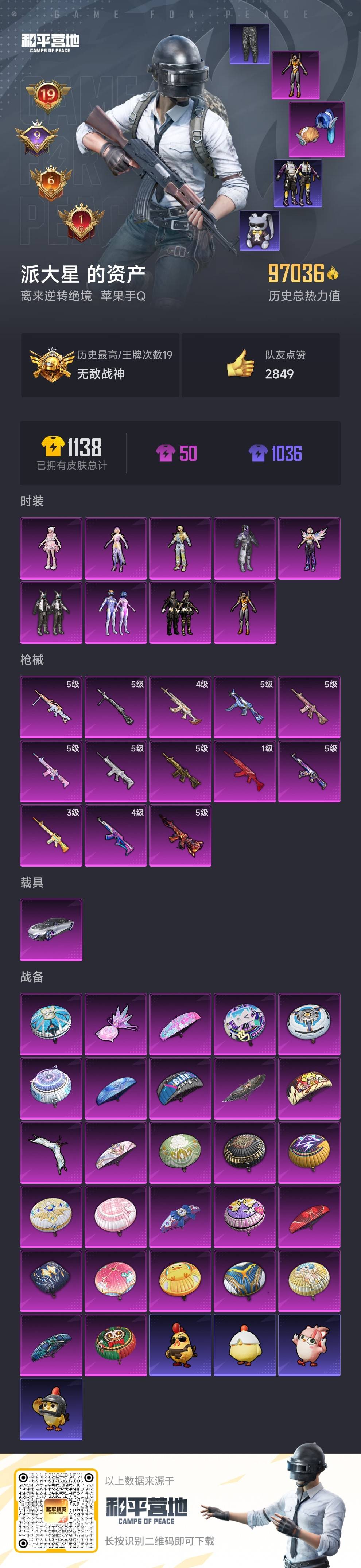 HPSJ3454887和平精英账号详情图3