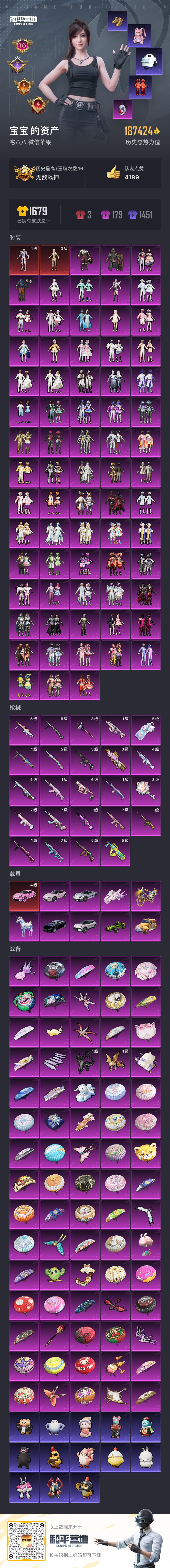 HPSJ3451695和平精英账号详情图2