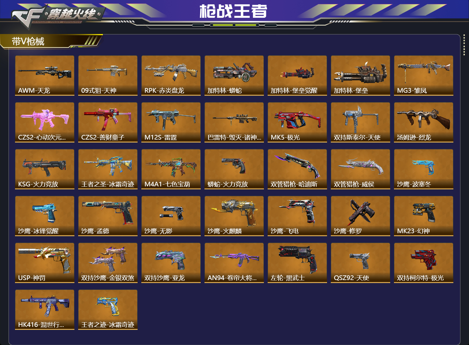 CFMFFWY42262枪战王者账号详情图3