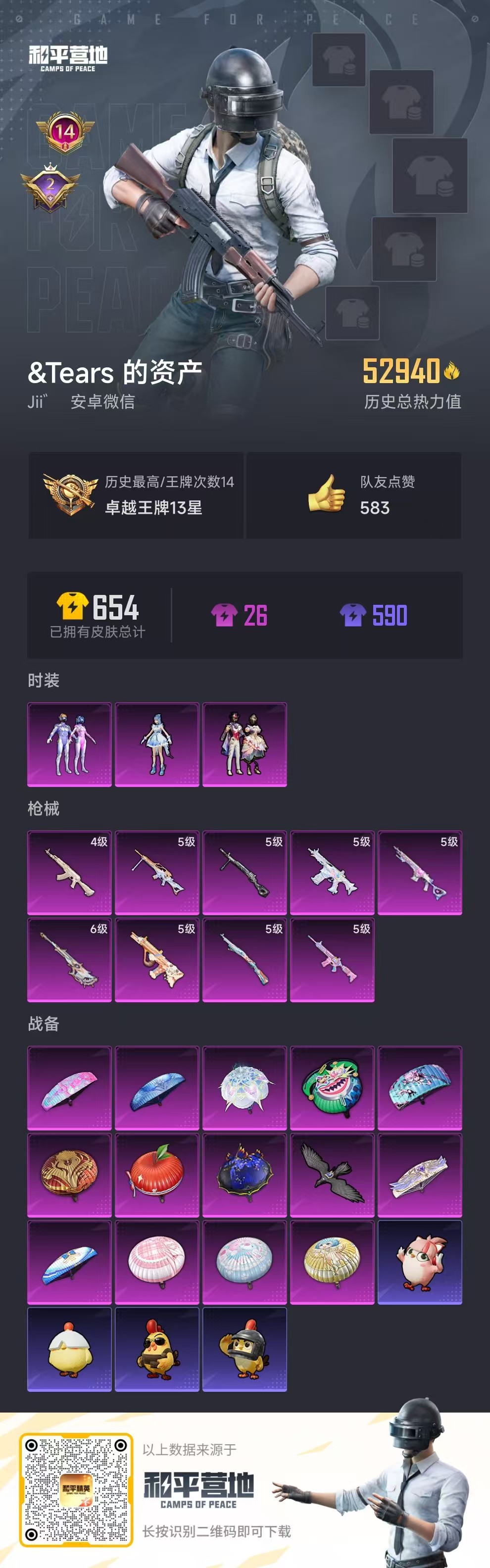 HPSJ3452077和平精英账号详情图4 HPSJ3452077和平精英账号详情图4