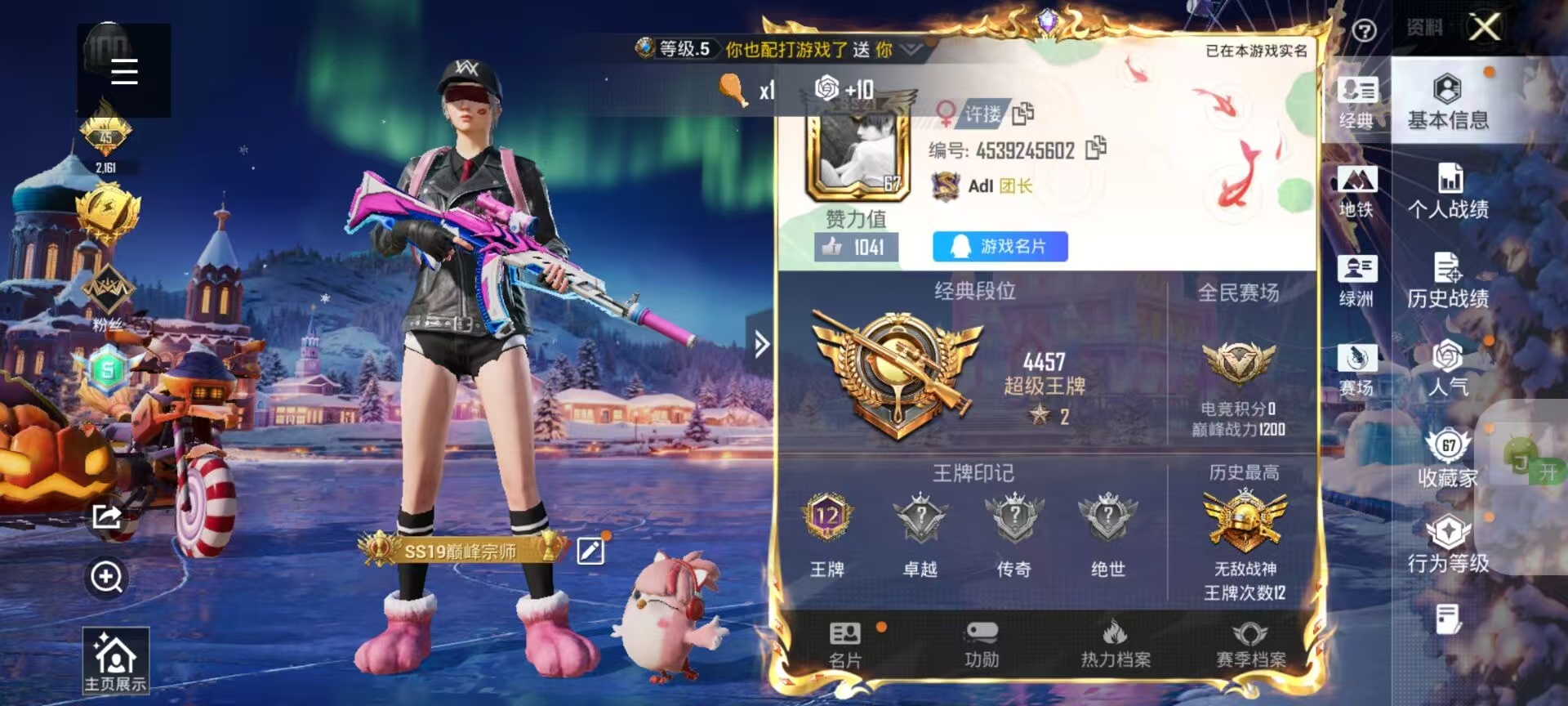 HPSJ3454905和平精英账号详情图2