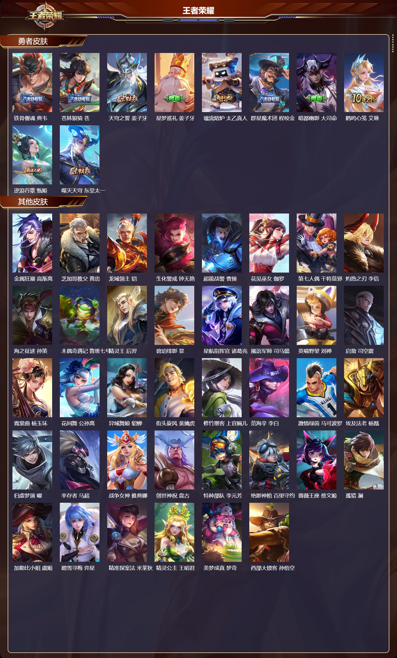 WZMK3476647王者荣耀账号详情图4