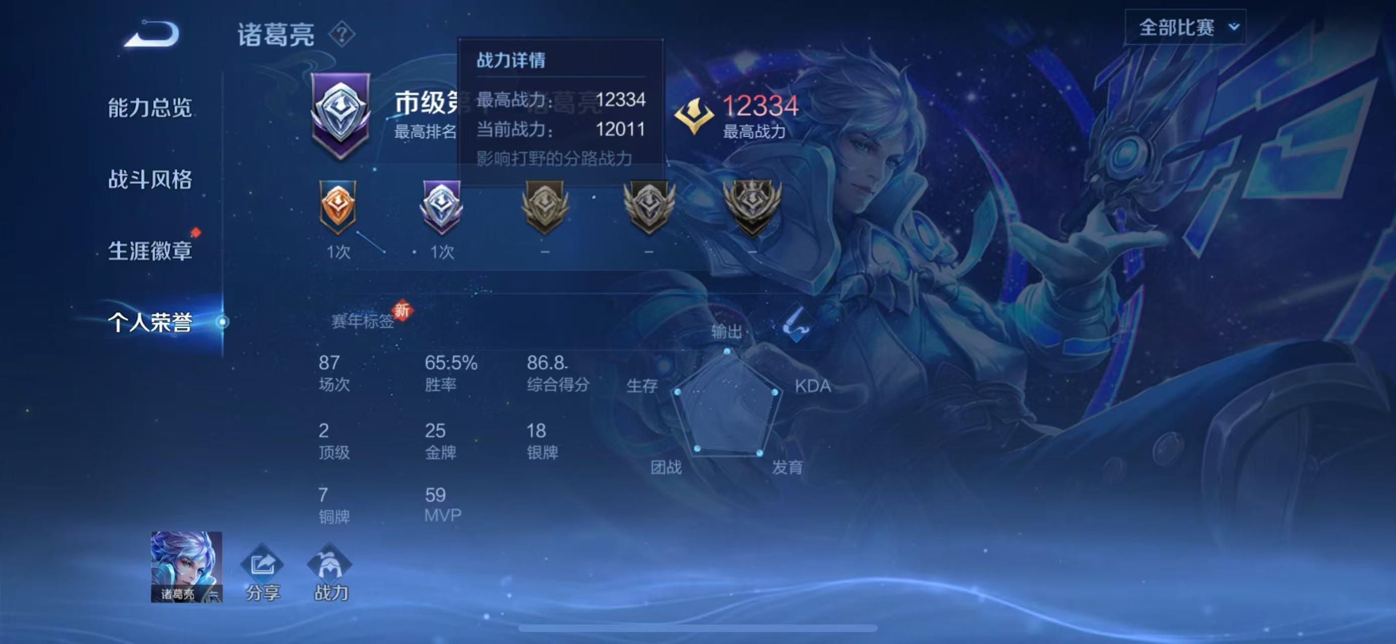 WZCMW3475342王者荣耀账号详情图4