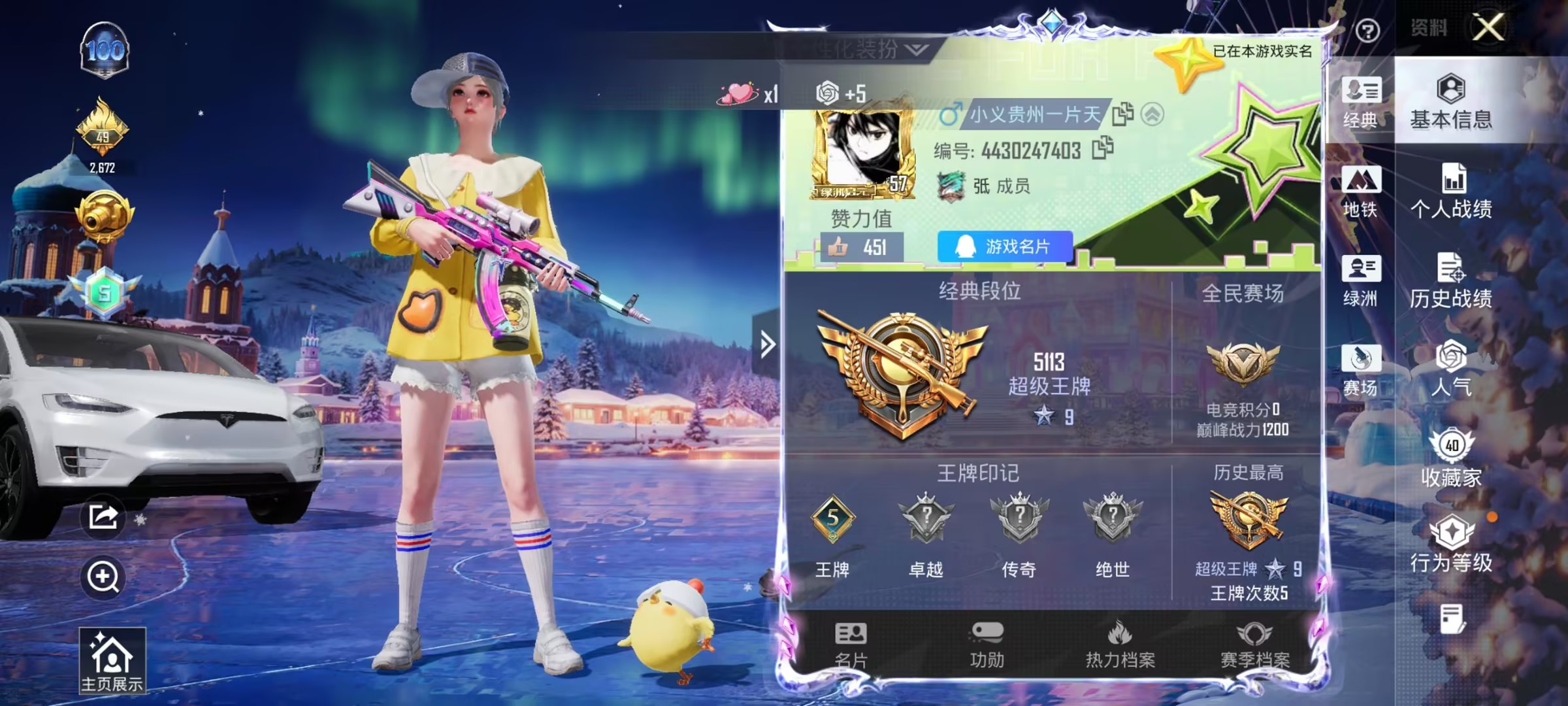 HPSJ3454875和平精英账号详情图4